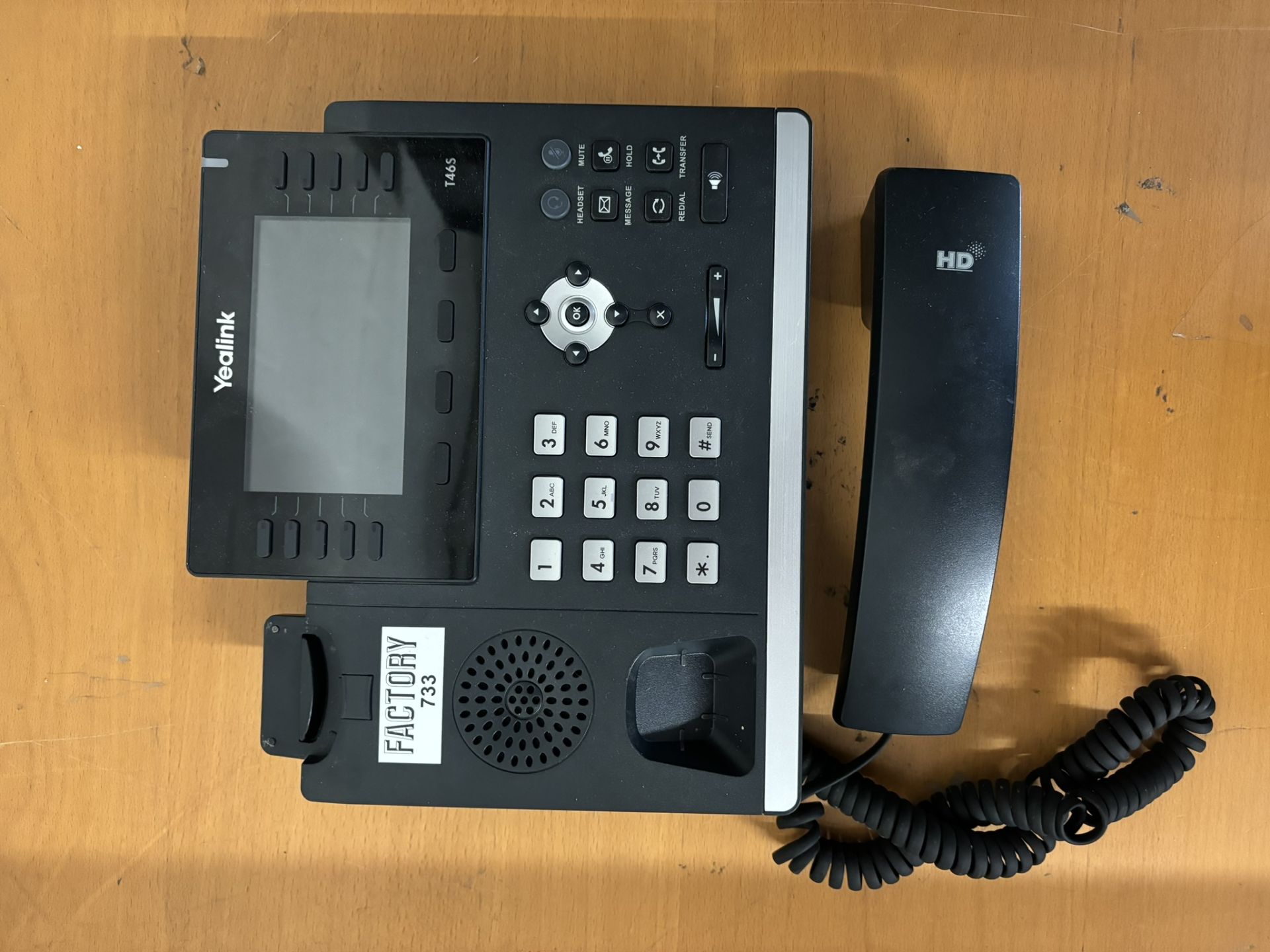 5 x Yealink SIP-T46S IP Desktop Telephones Without Telephone Stands - Bild 3 aus 5