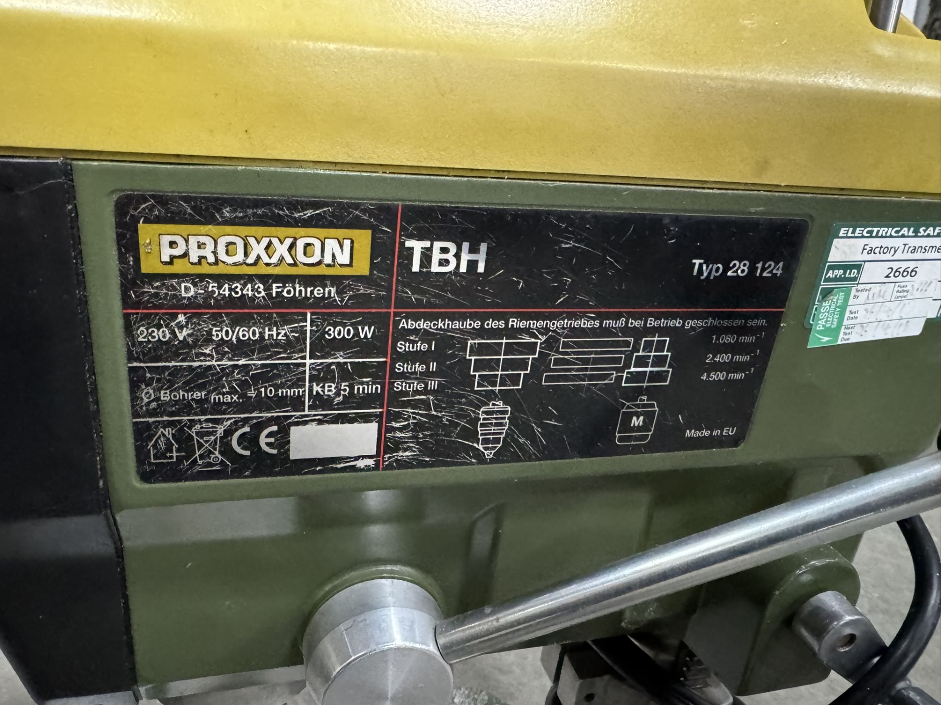 Proxxon 28124 TBH Bench Drill - Image 11 of 12