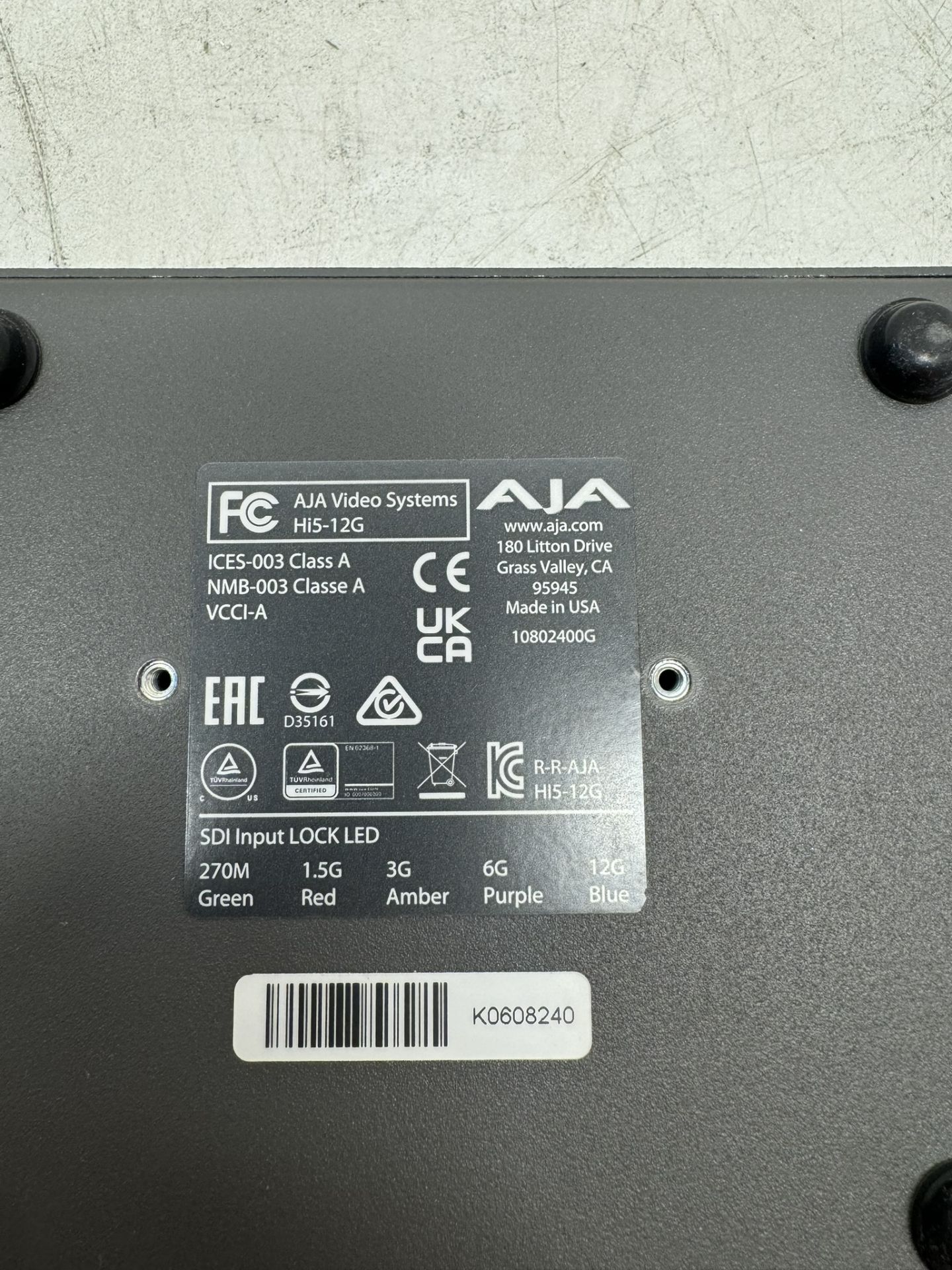 AJA Hi5-12G 12G-SDI to HDMI 2.0 Mini Converter - Image 5 of 5