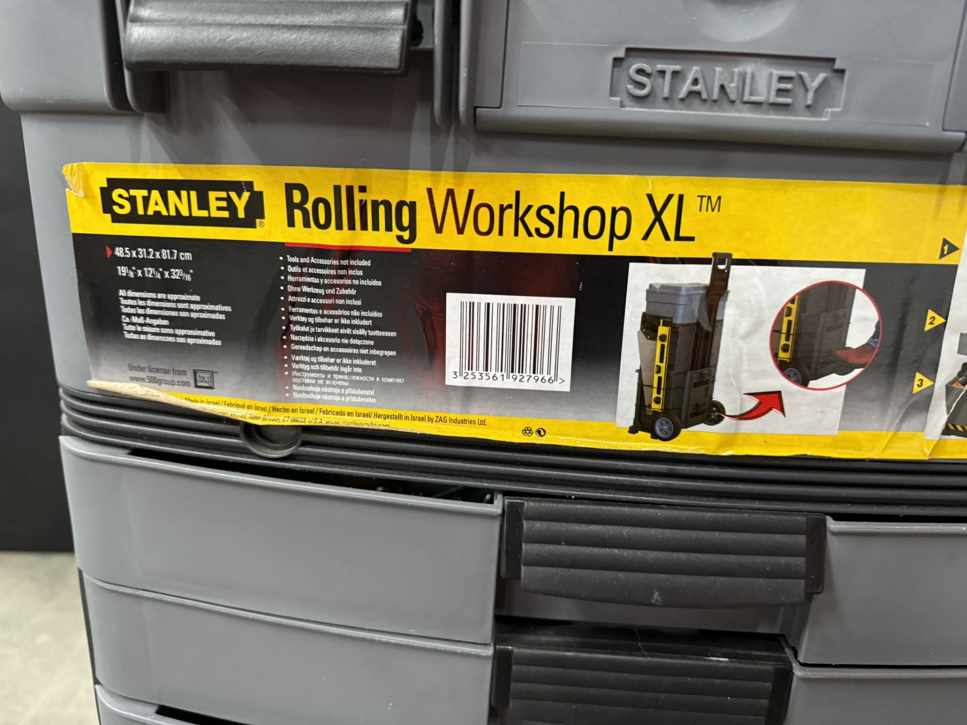 Stanley Rolling Workshop XL Mobile Tool Organiser With Various Tools & Accessories - Bild 2 aus 8