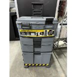 Stanley Rolling Workshop XL Mobile Tool Organiser With Various Tools & Accessories