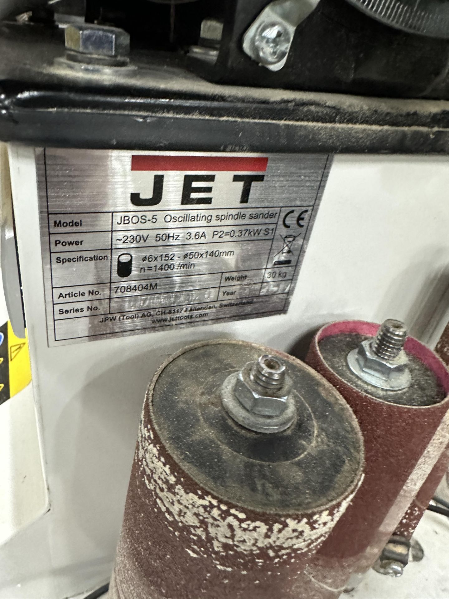 Jet JB0S 5 Oscillating spindle sander - Image 4 of 4