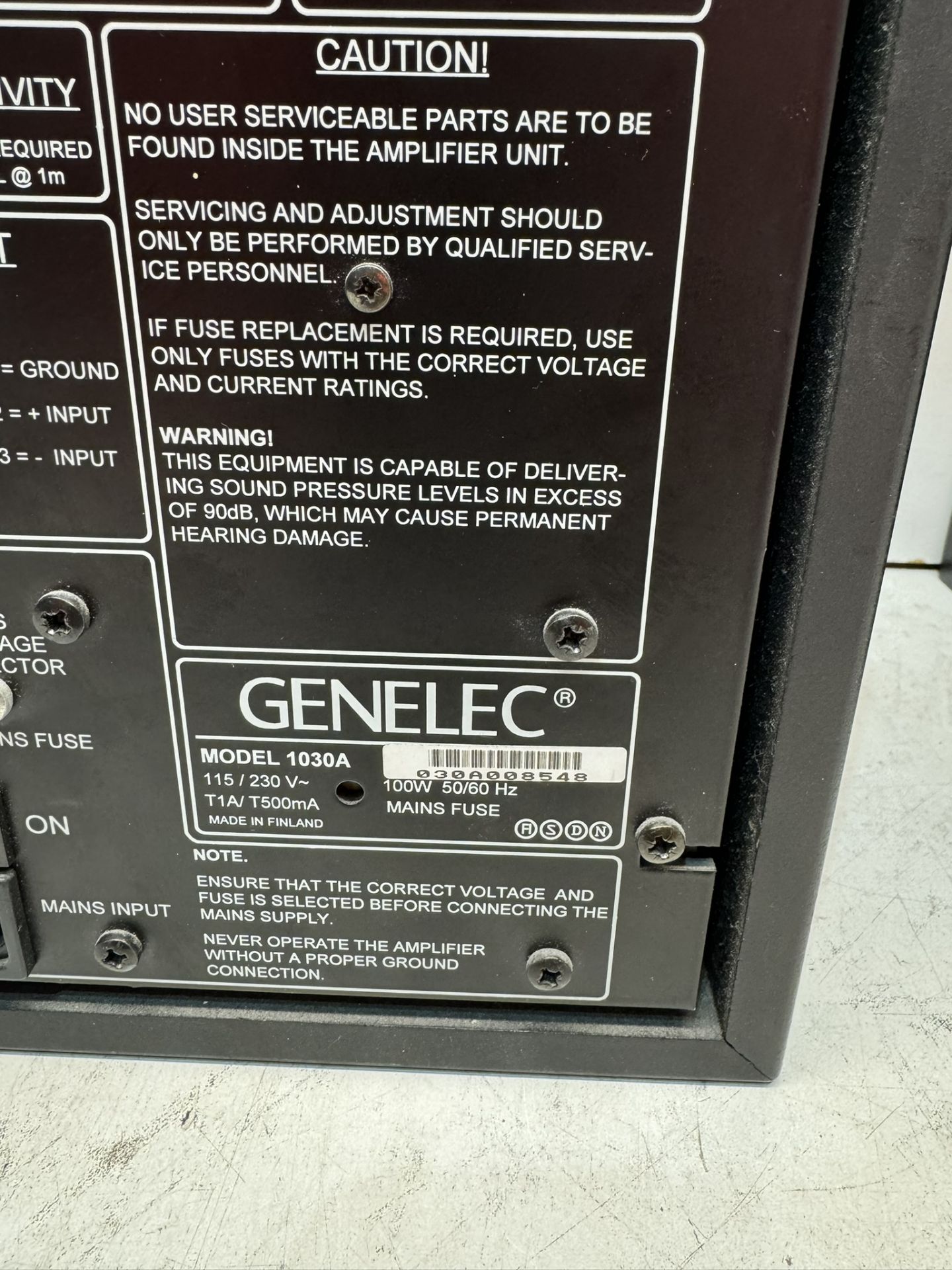 Genelec 1030A Active Loudspeaker (Pair) - Image 4 of 6