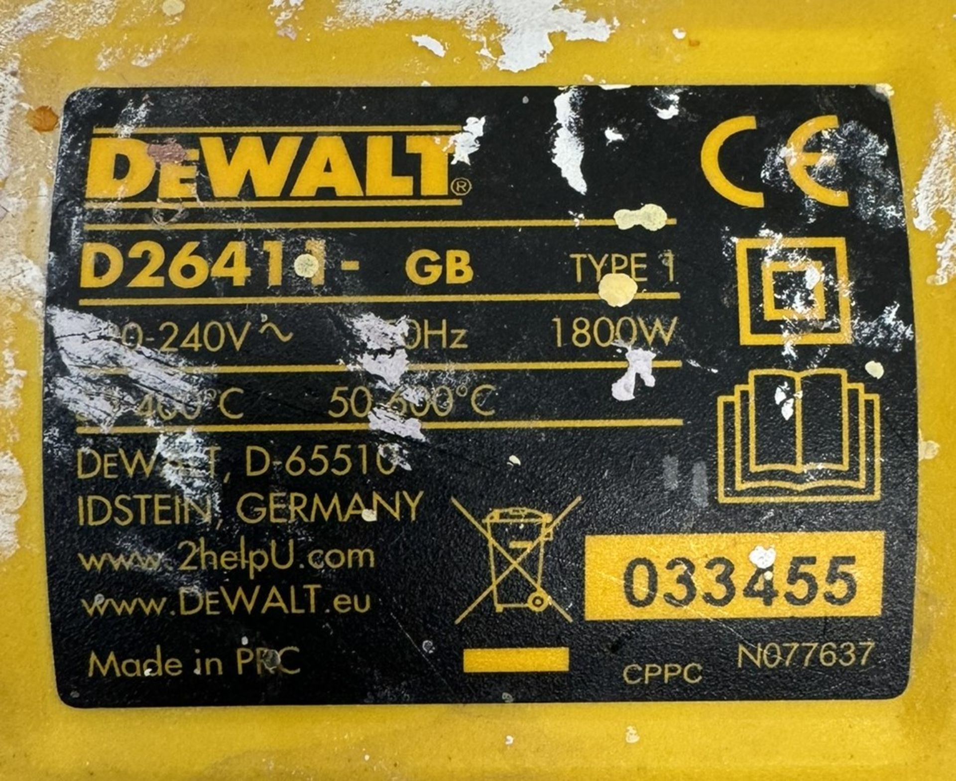 DeWALT D26411-GB 1800W Heat Gun - Bild 3 aus 4