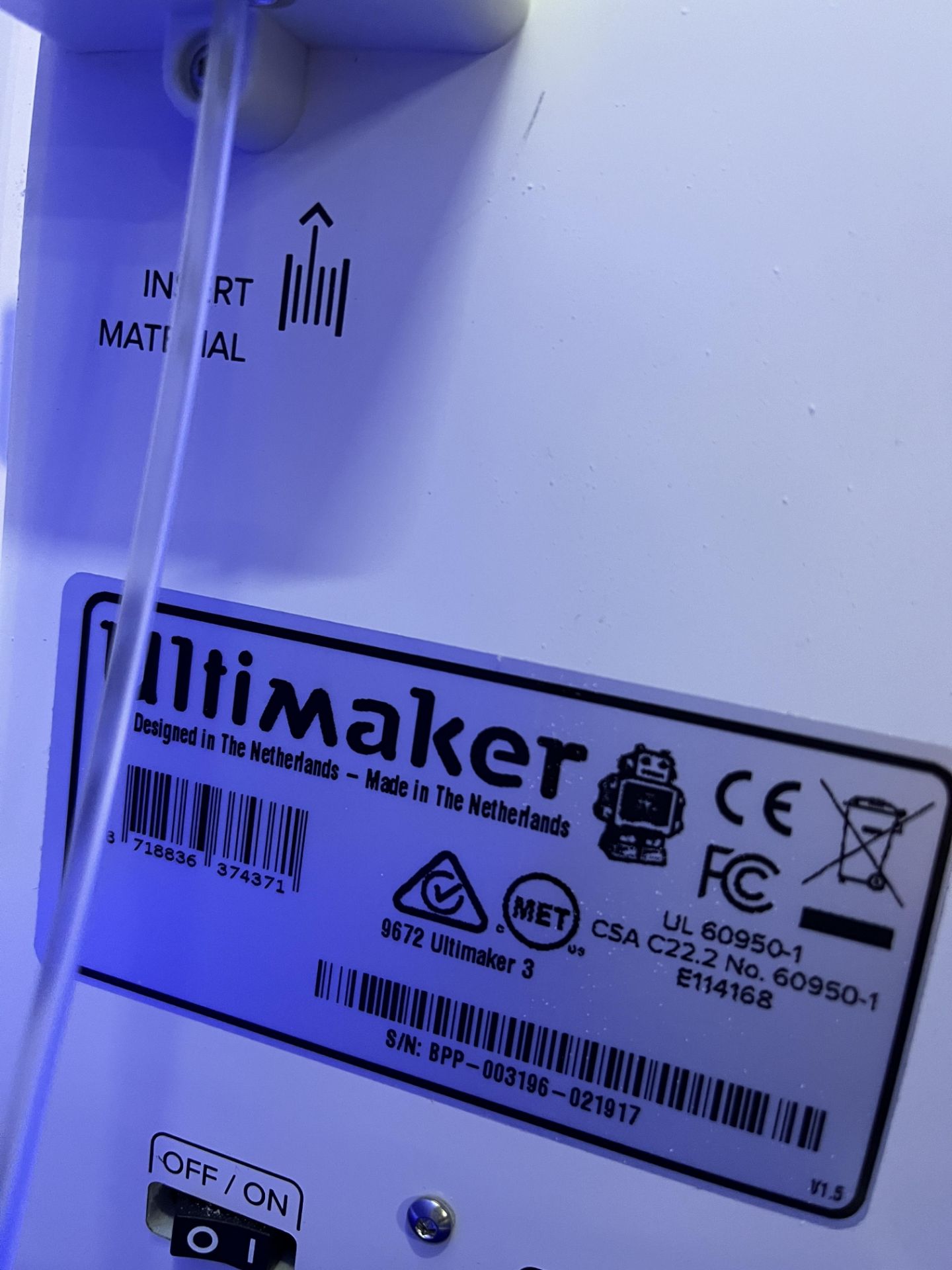 Ultimaker Model 3 3D printer - Image 5 of 5