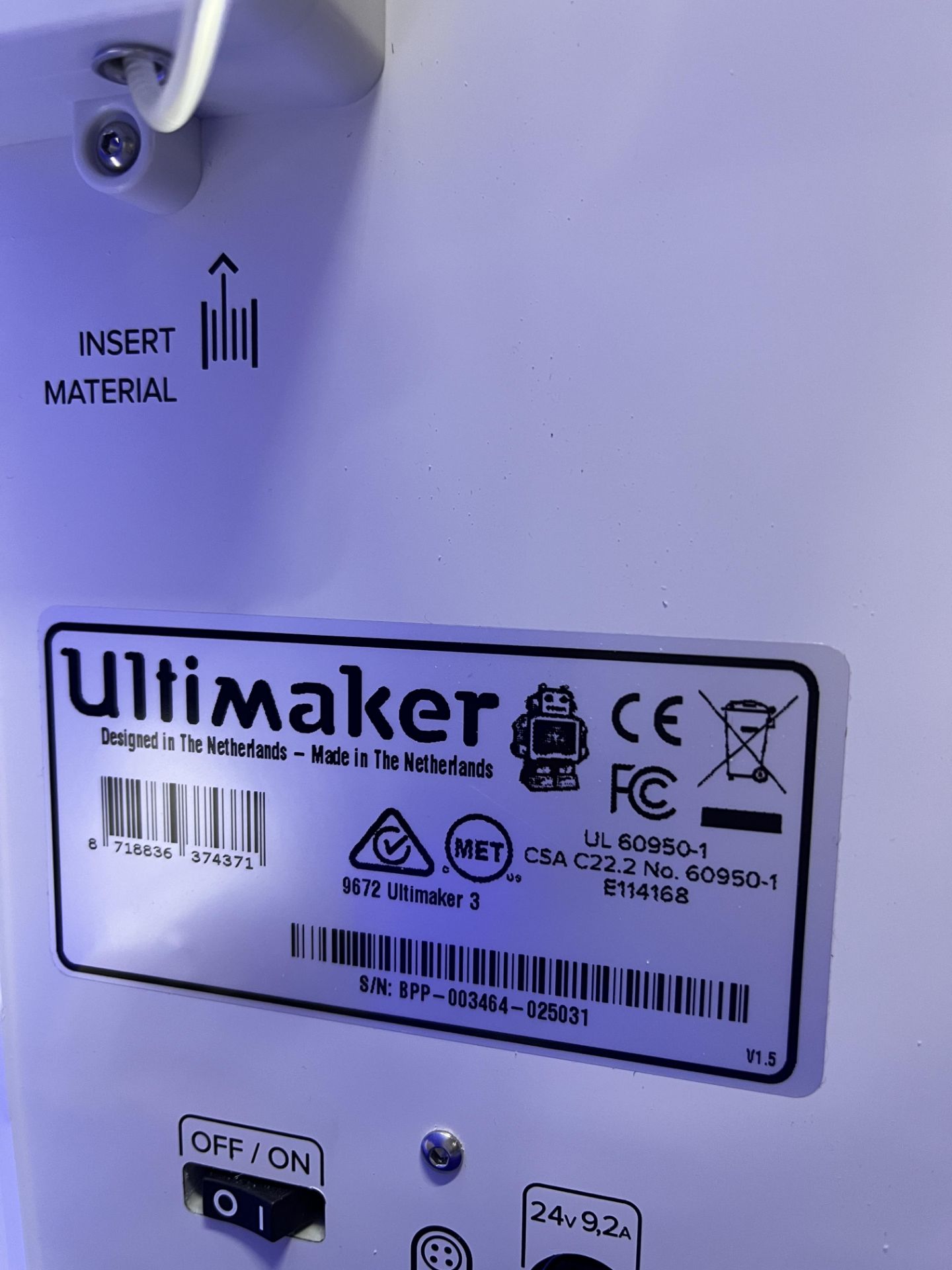 Ultimaker Model 3 3D printer - Image 5 of 5