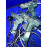 3 x Bosch PKP18E electric glue guns