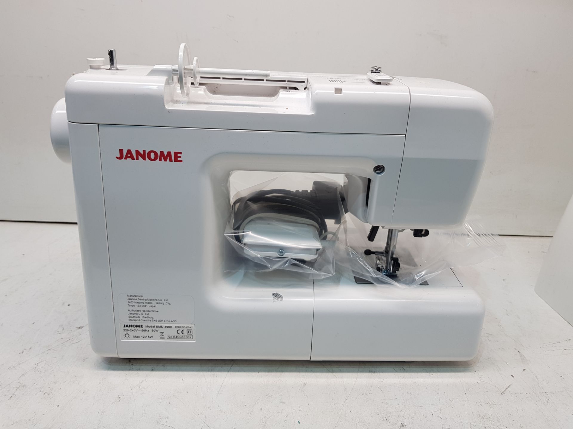 Janome SMD 3000 Sewing Machine S/N: 640085562 - Image 4 of 4