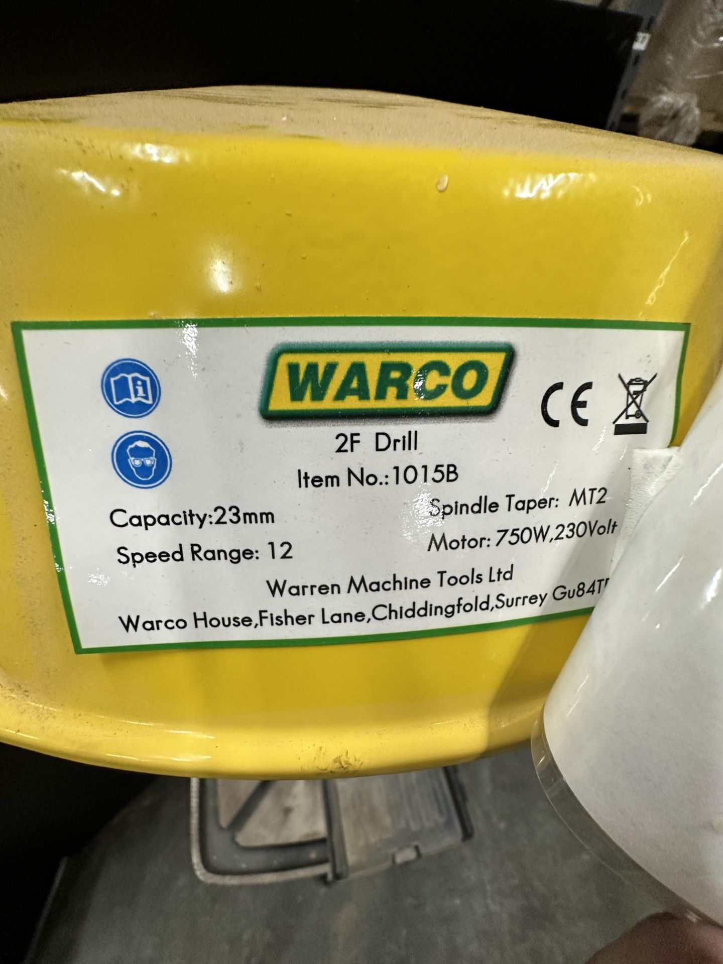 Warco 2F pedestal drill - Image 5 of 5