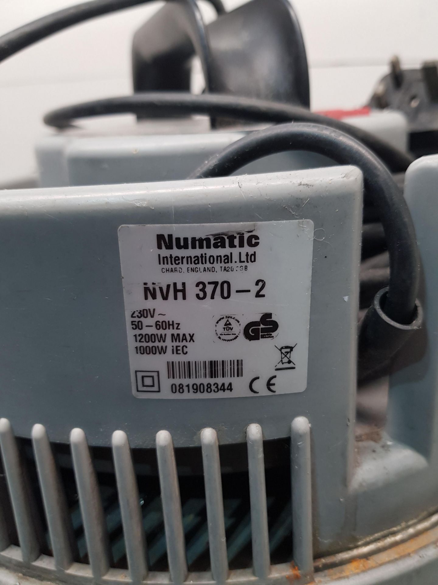 Numatic Grey Vacuum Cleaner Model: NVH 370-2 - Image 2 of 2