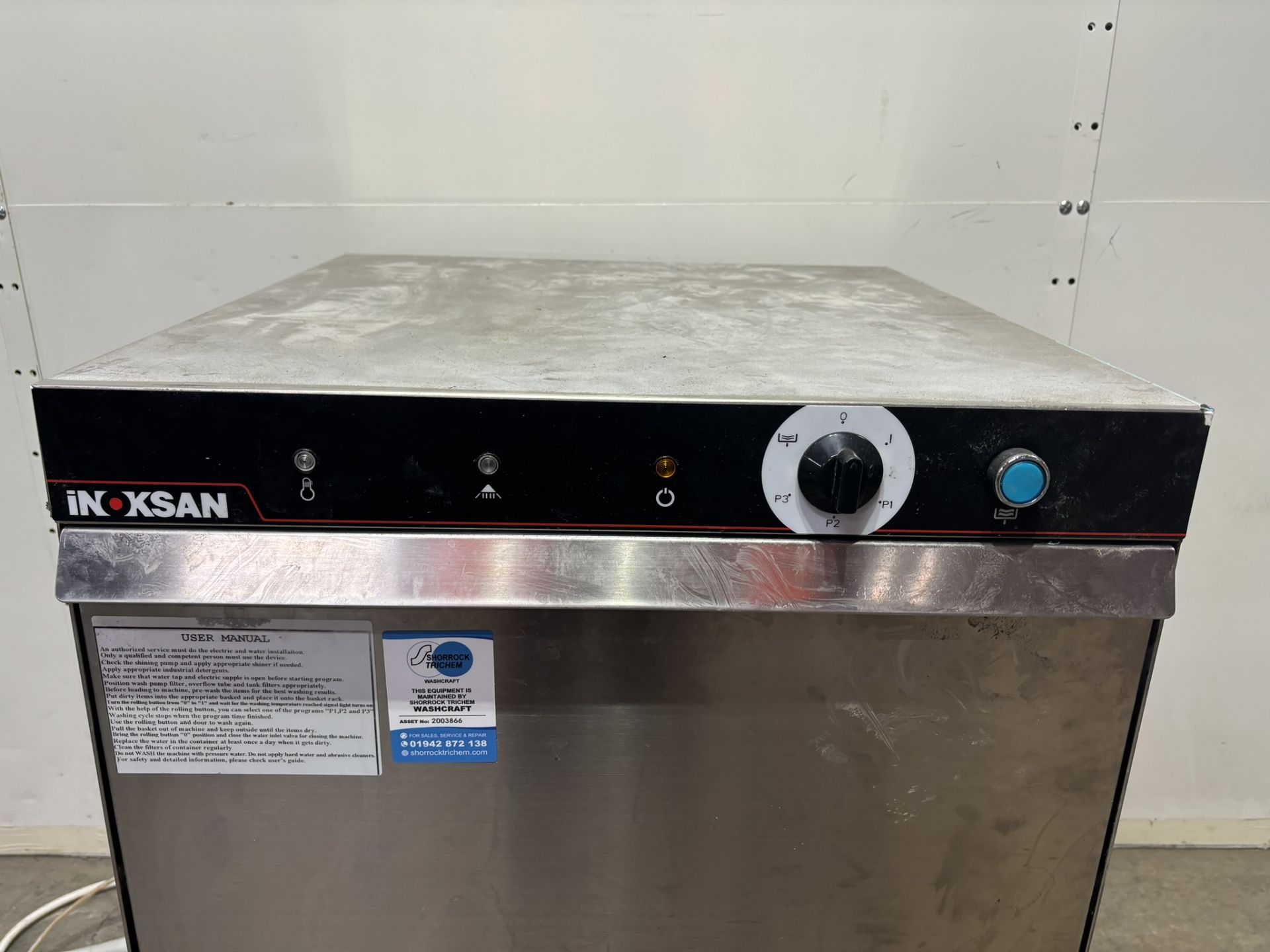 Inoksan BYM-052 Commercial Front Loading Dishwasher - Image 3 of 9