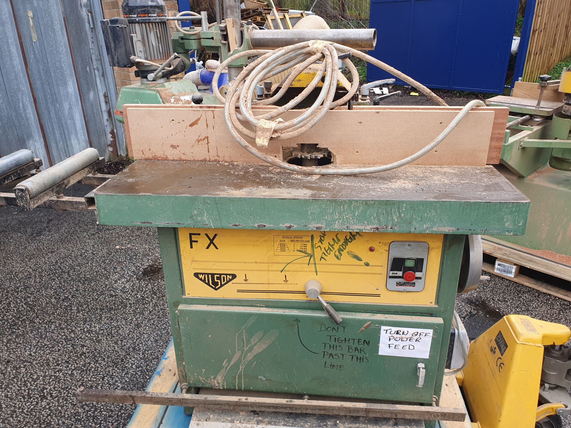 Wilson FX Spindle Moulder with Maggi Steff 2034 Feed Unit