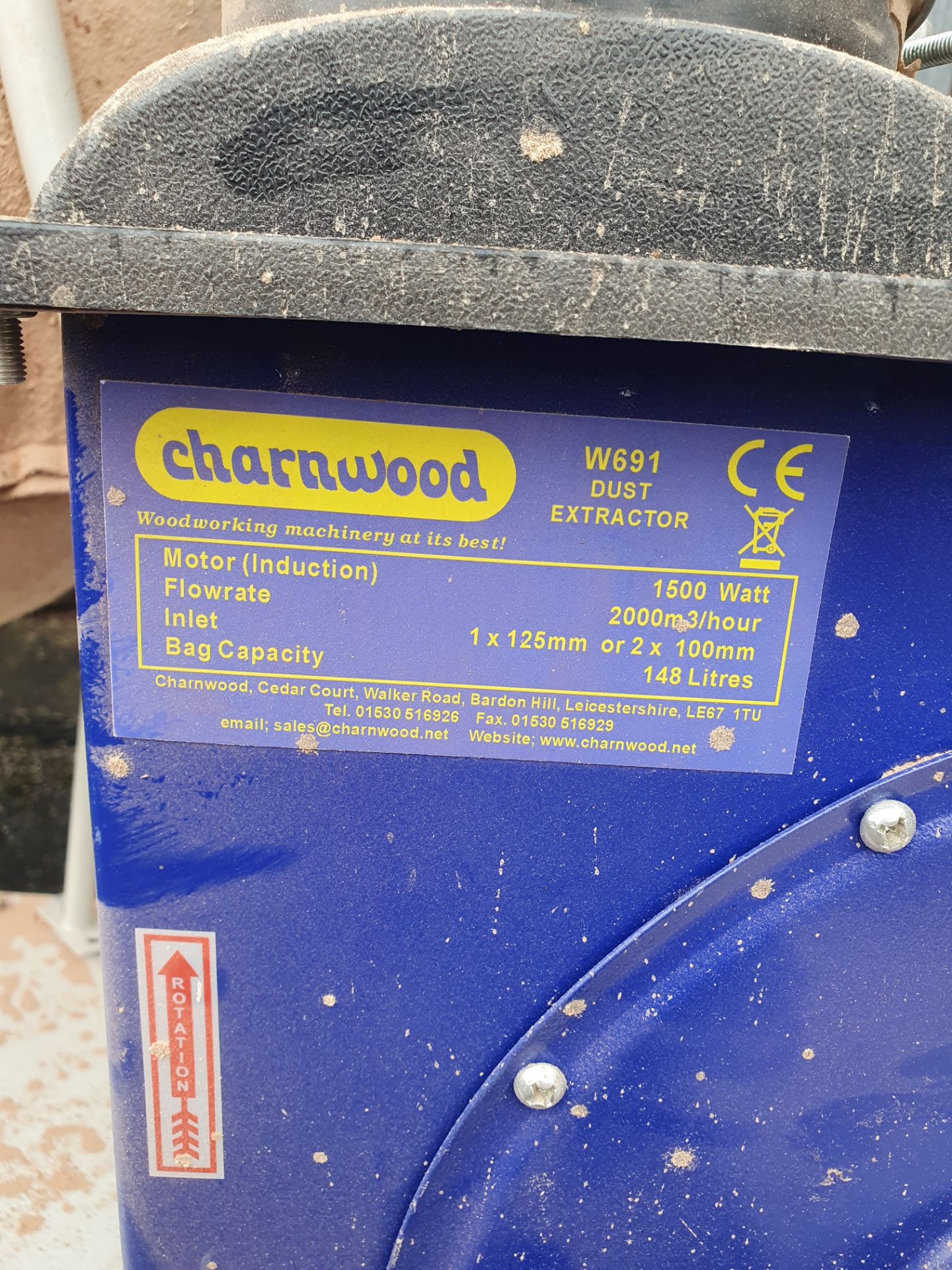 Charwood Single Bag Dust Extractor | W691 - Image 5 of 6