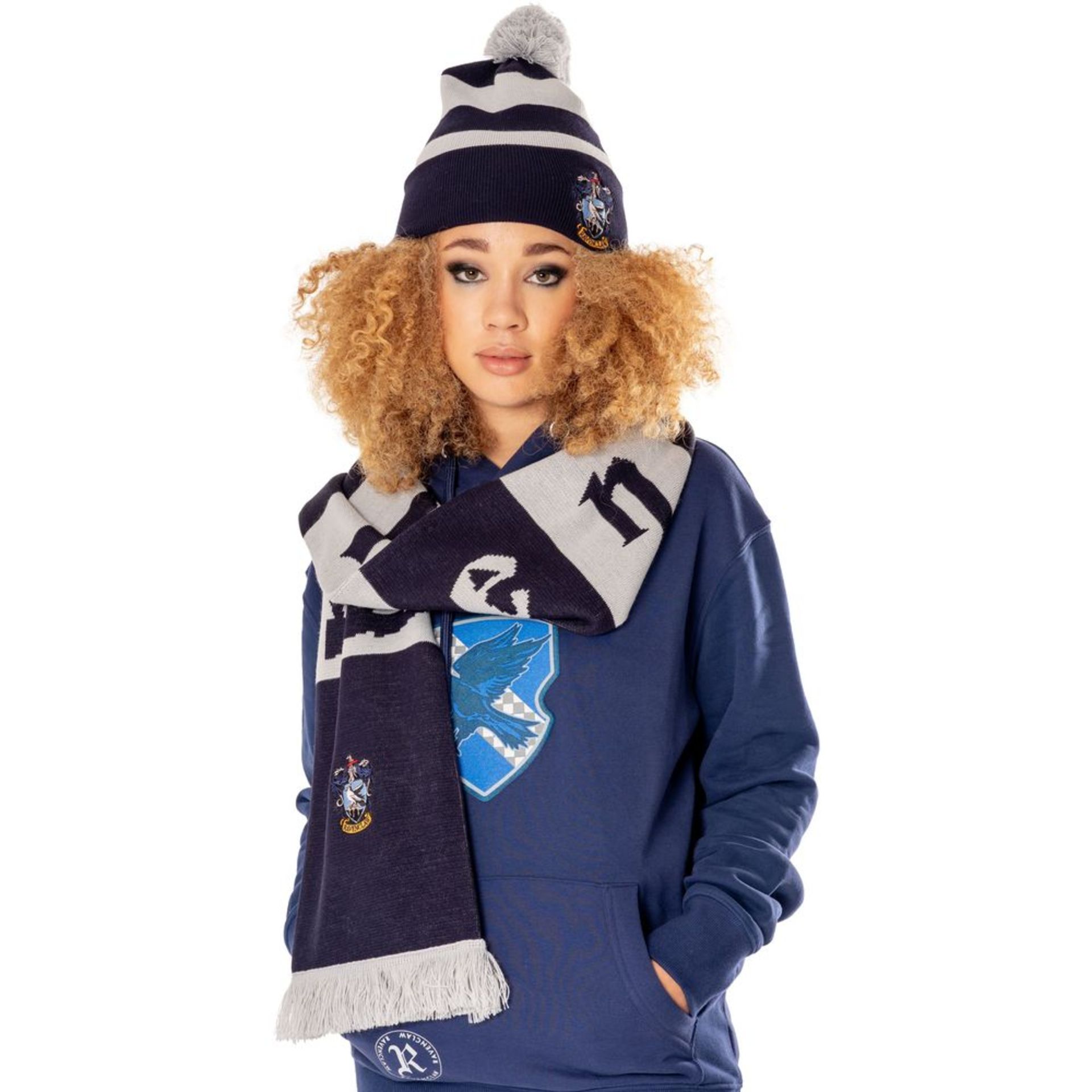 179 x Ravenclaw Long Length Embroidered Scarf | Total RRP £5,306