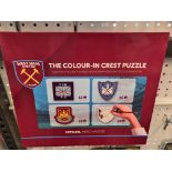 100 x West Ham FC The Colour In Crest Jigsaw | Total RRP £1,500