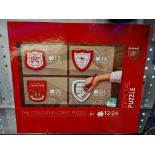 100 x Arsenal FC The Colour In Crest Jigsaw | Total RRP £1,500