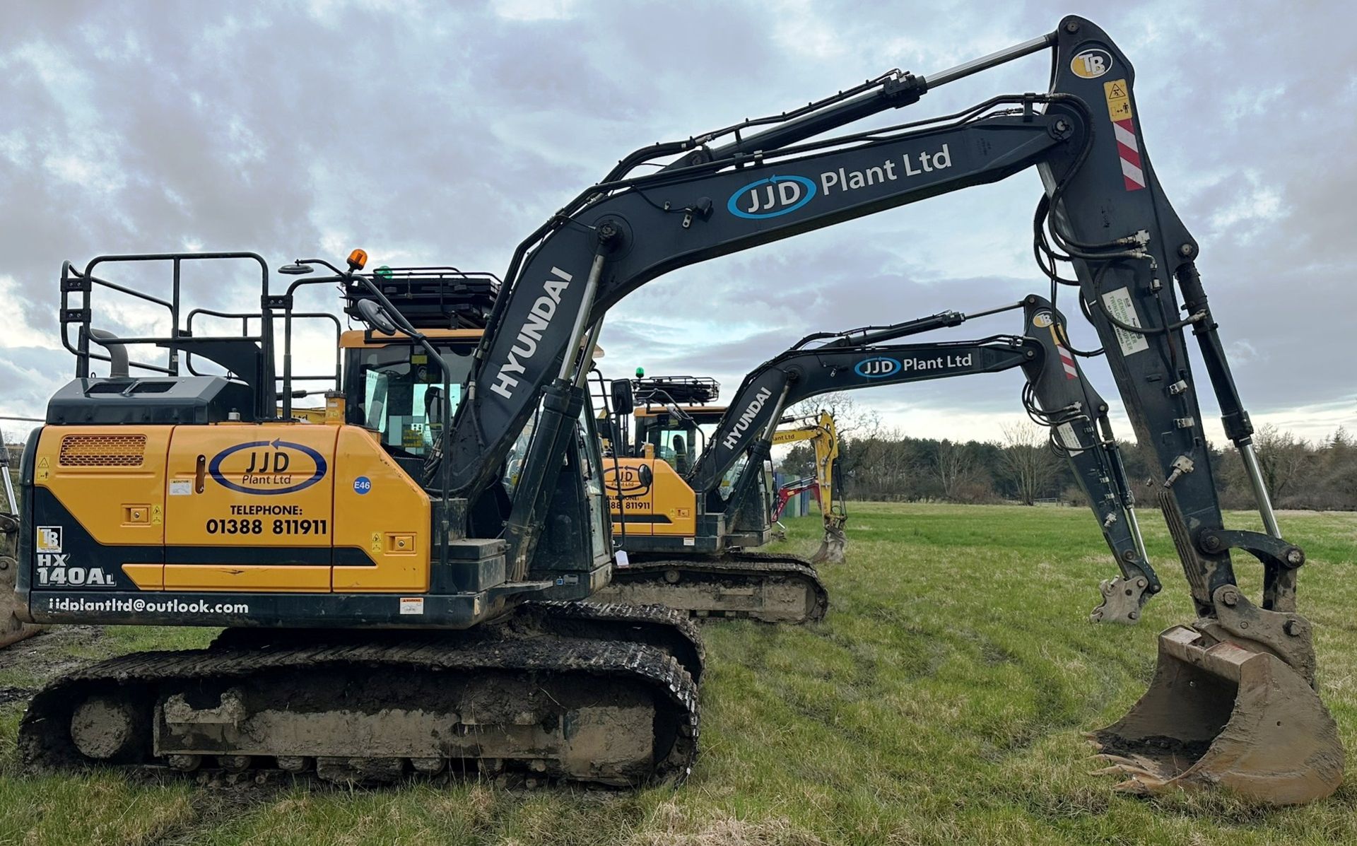 Hyundai HX140A L 14T Excavator | YOM: 2022 | Hours: 1,496 - Image 3 of 14