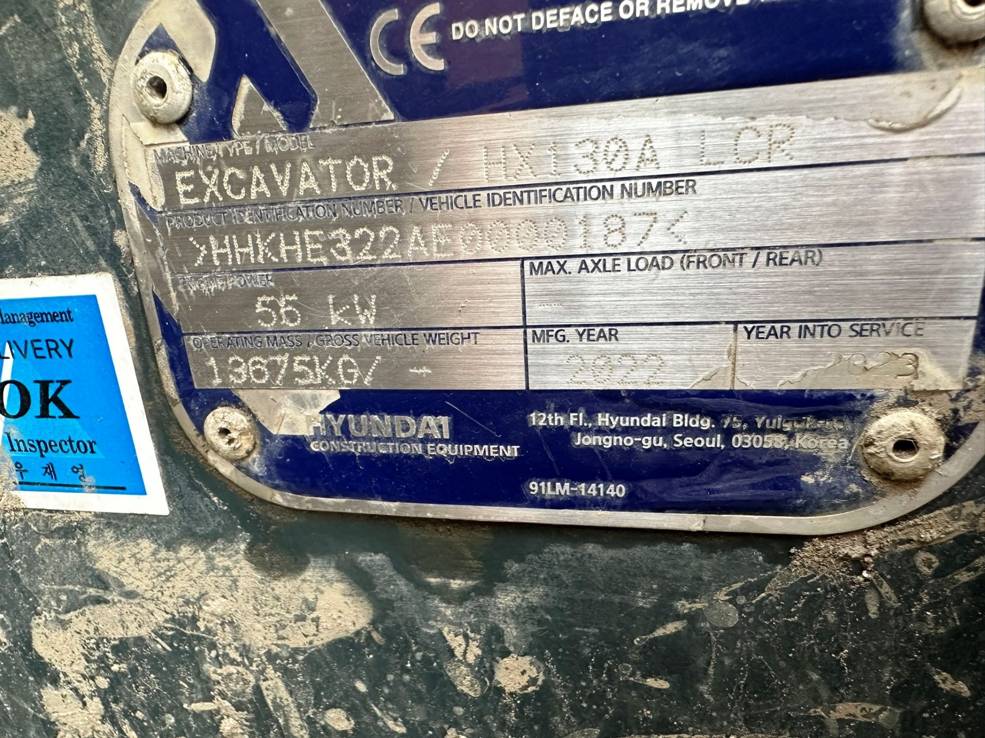 Hyundai HX130X LCR Crawler Excavator | YOM: 2023 | Hours: 376 - Bild 9 aus 12