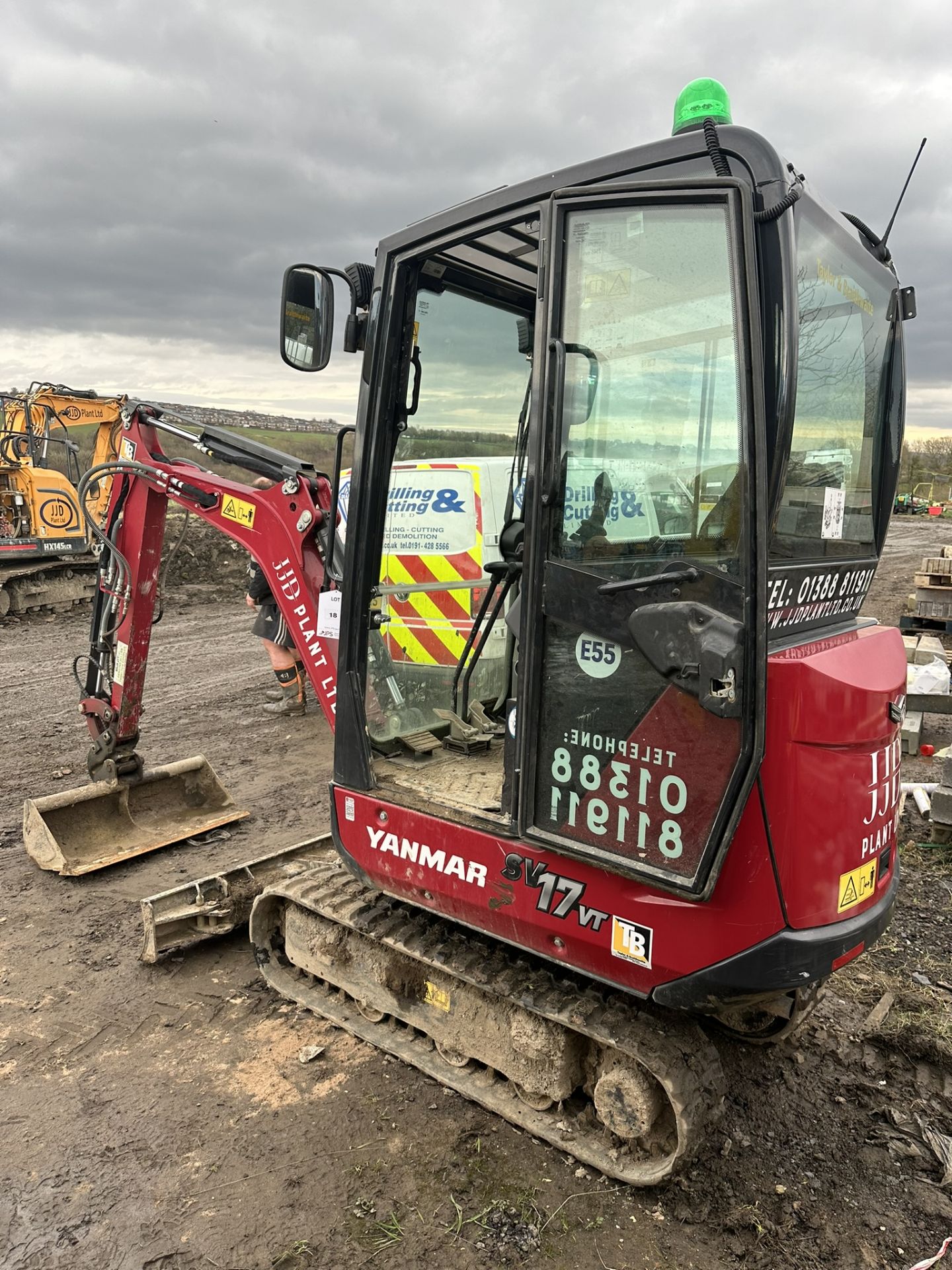 Yanmar SV17VT 1T Excavator | YOM: 2023 | Hours: 111 - Image 7 of 16