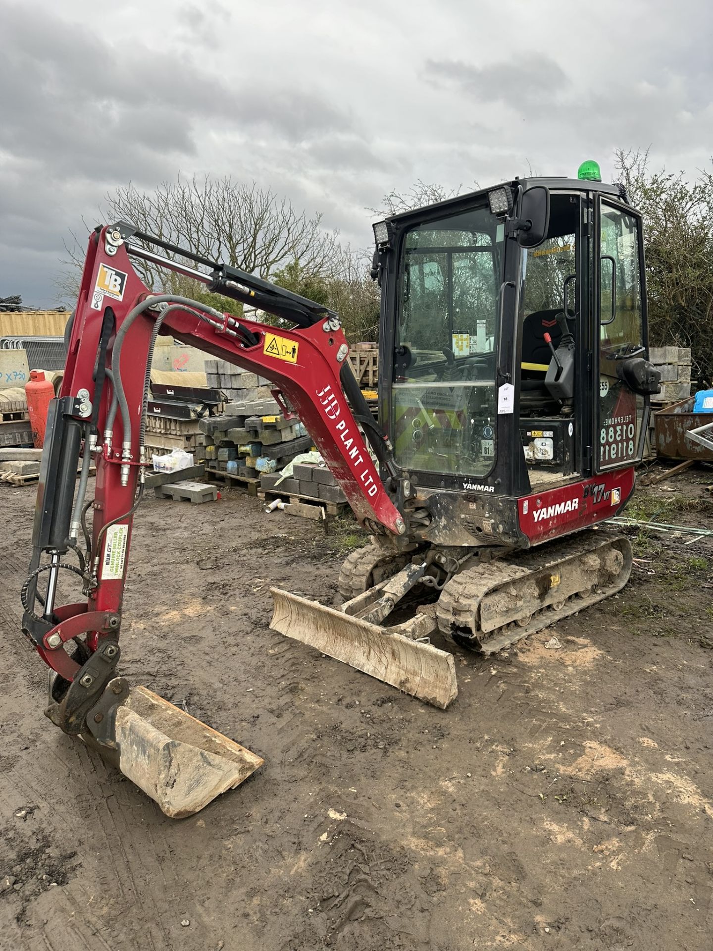 Yanmar SV17VT 1T Excavator | YOM: 2023 | Hours: 111 - Image 8 of 16