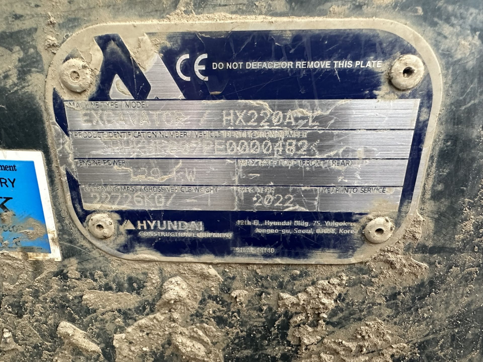 Hyndai HX220A L Excavator | YOM: 2022 | Hours: 1,793 - Image 10 of 13