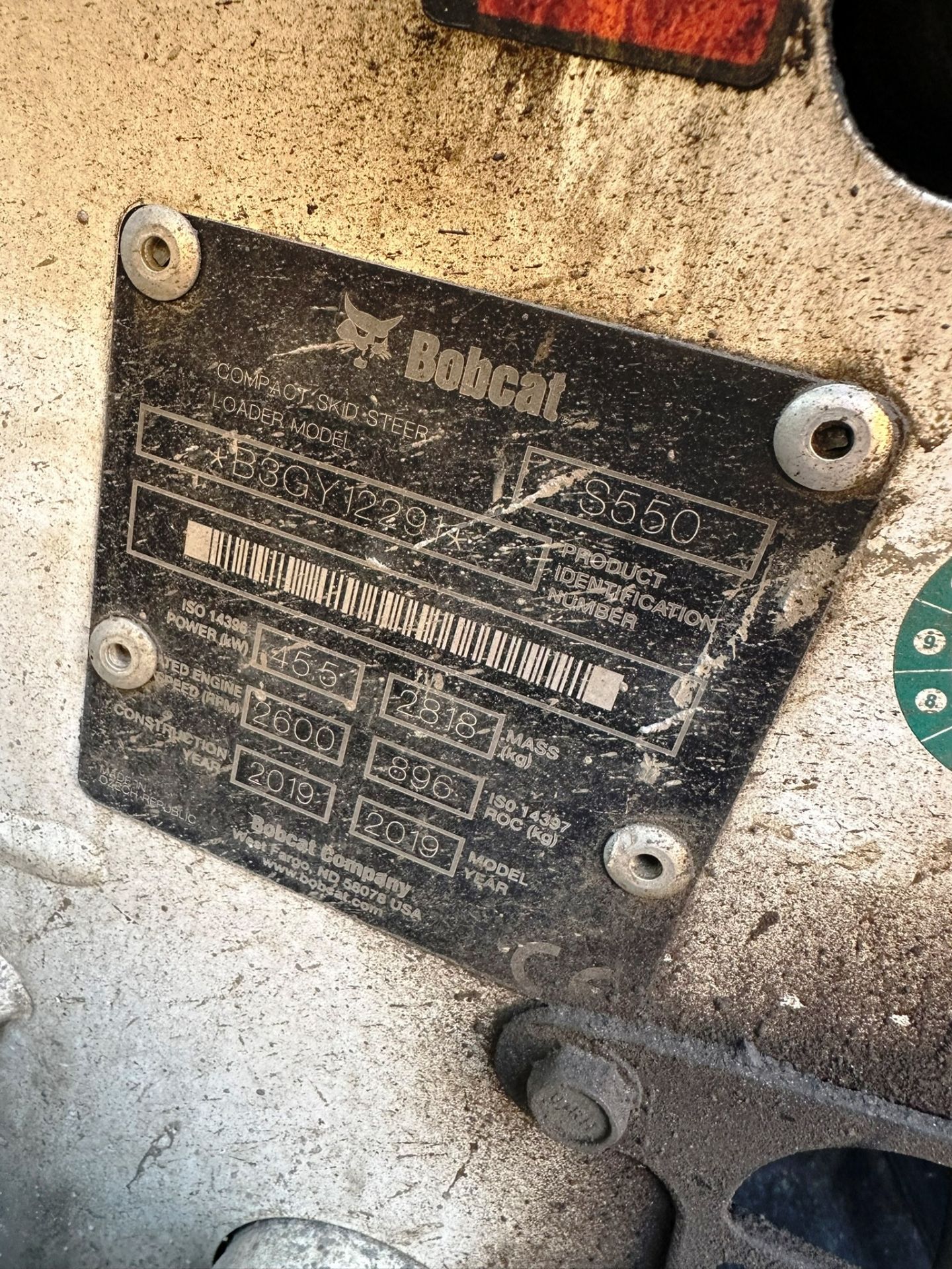 Bobcat S550 Skidsteer Loader | YOM: 2019 | Hours: 169 - Image 6 of 16