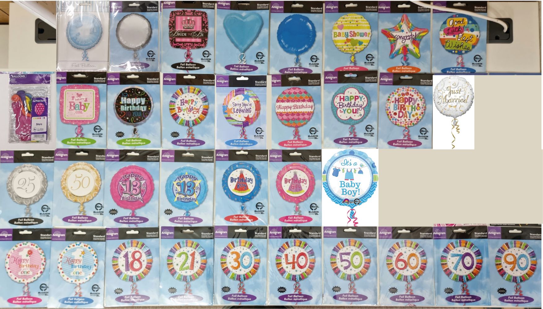 Large Quantity of Amscan Party Products | Includes: Balloons, Banners, Candles, Badges, Confetti, Disney Themes | Closes 16 April 2024