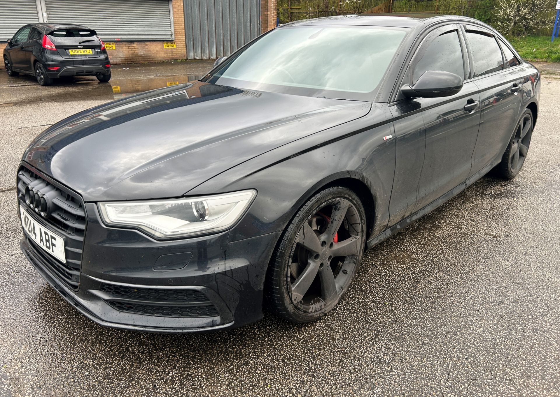 Audi A6 S Line Black Edition TDI Ultr | MD14 ABF | 106,625 miles, Cracked Window, ZERO VAT ON HAMMER - Image 3 of 24