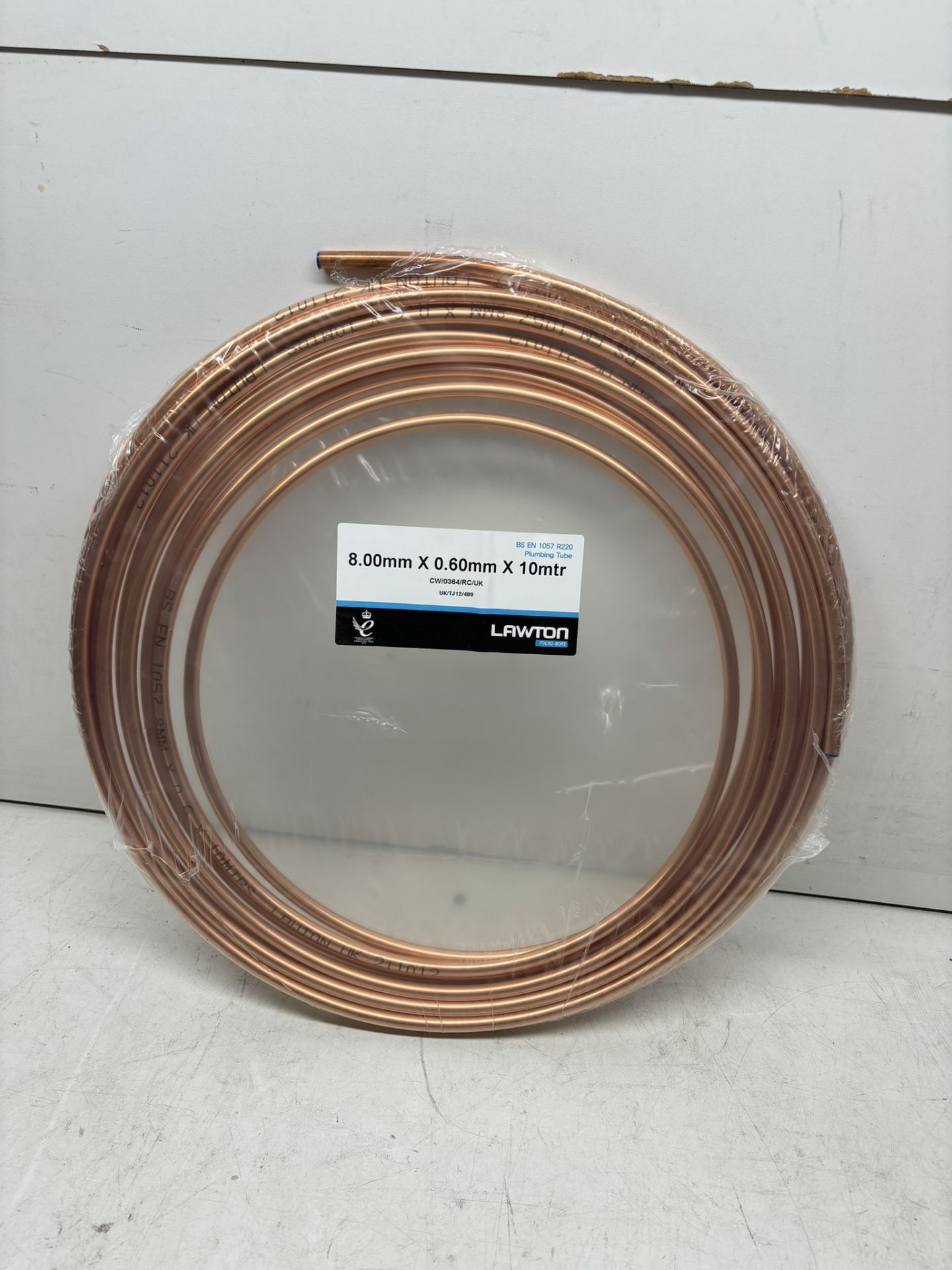 5 x Lawton 8.00mm x 0.60mm x 10Mtr Copper Plumbing Tube Coils - Image 3 of 9