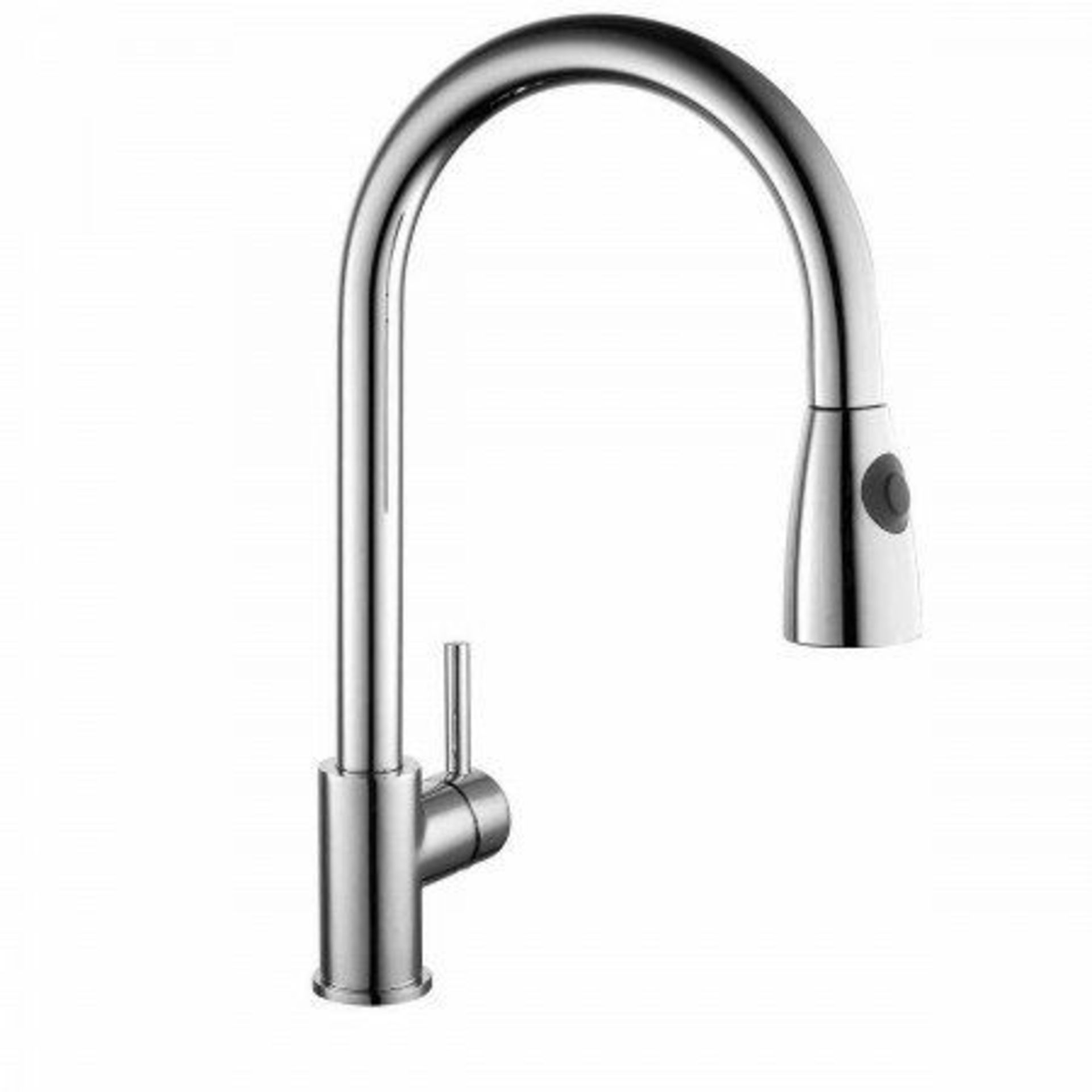 K-VIT KST003 Kitchen Sink Mixer With Pull Out Spray Polished Chrome