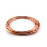 5 x Lawton 10.00mm x 0.70mm x 25Mtr Copper Plumbing Tube Coils