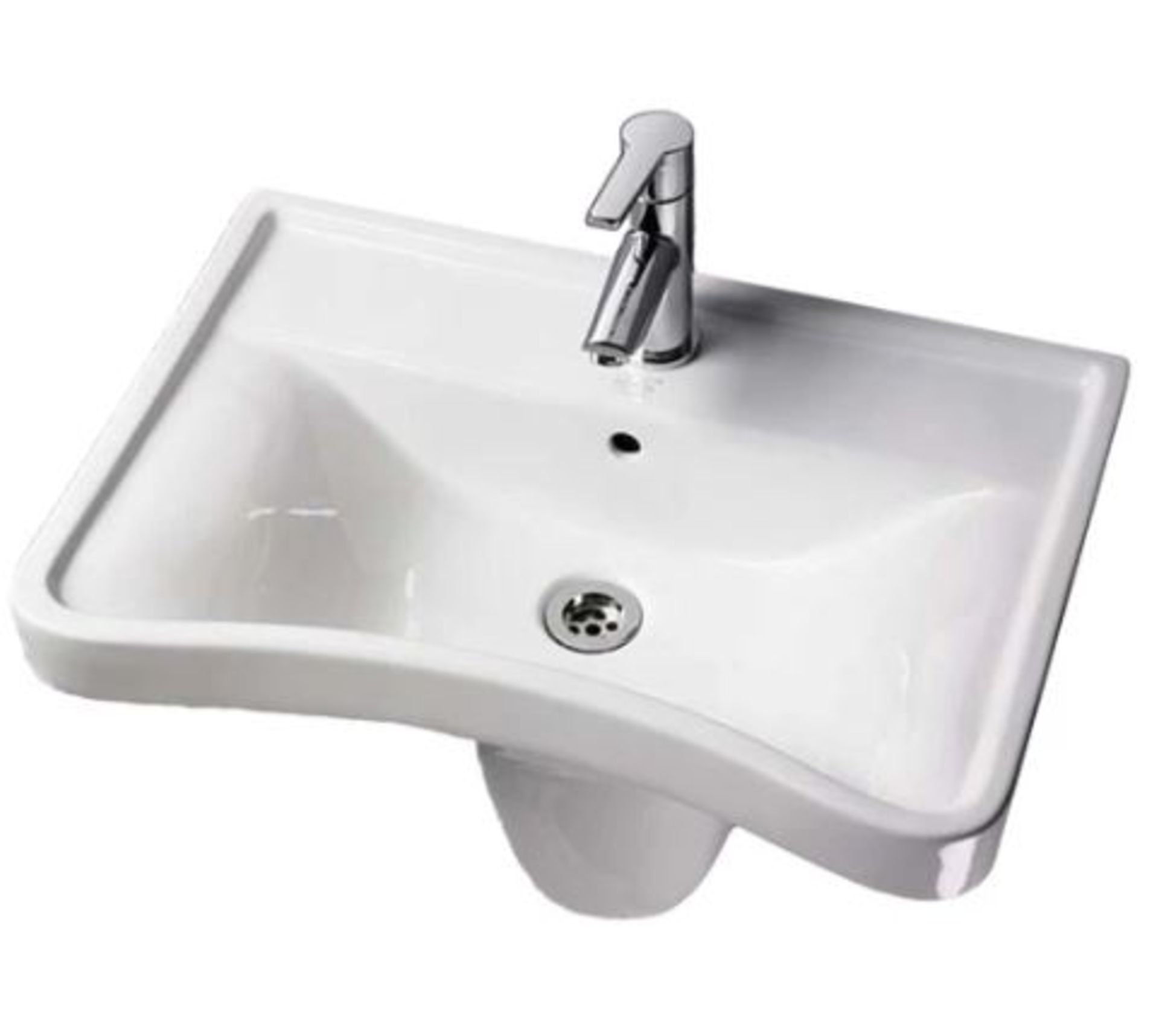 AKW B600 Wash Basin Only, White