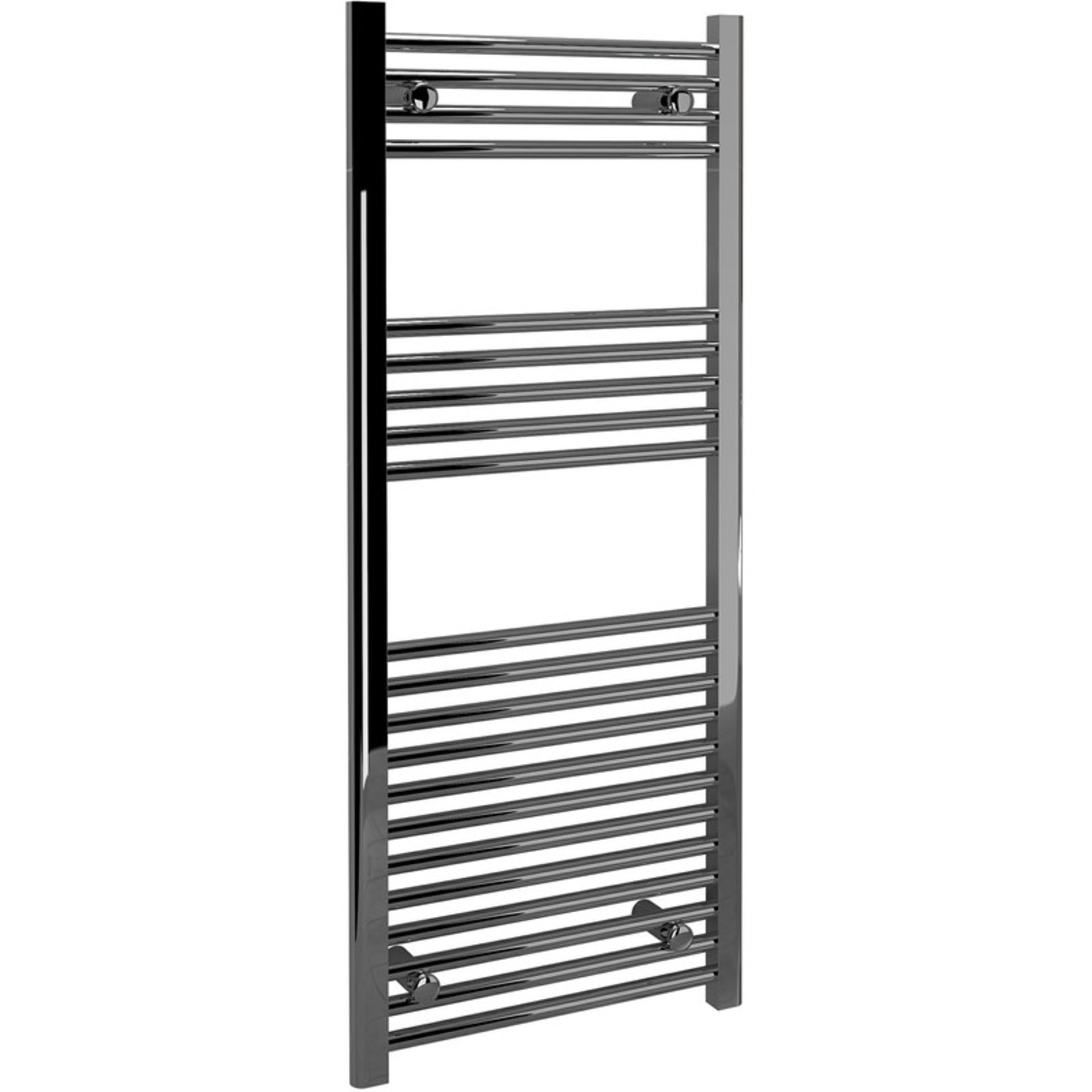 Kudox Chrome Flat Ladder Towel Rail/Radiator 1200 x 500mm