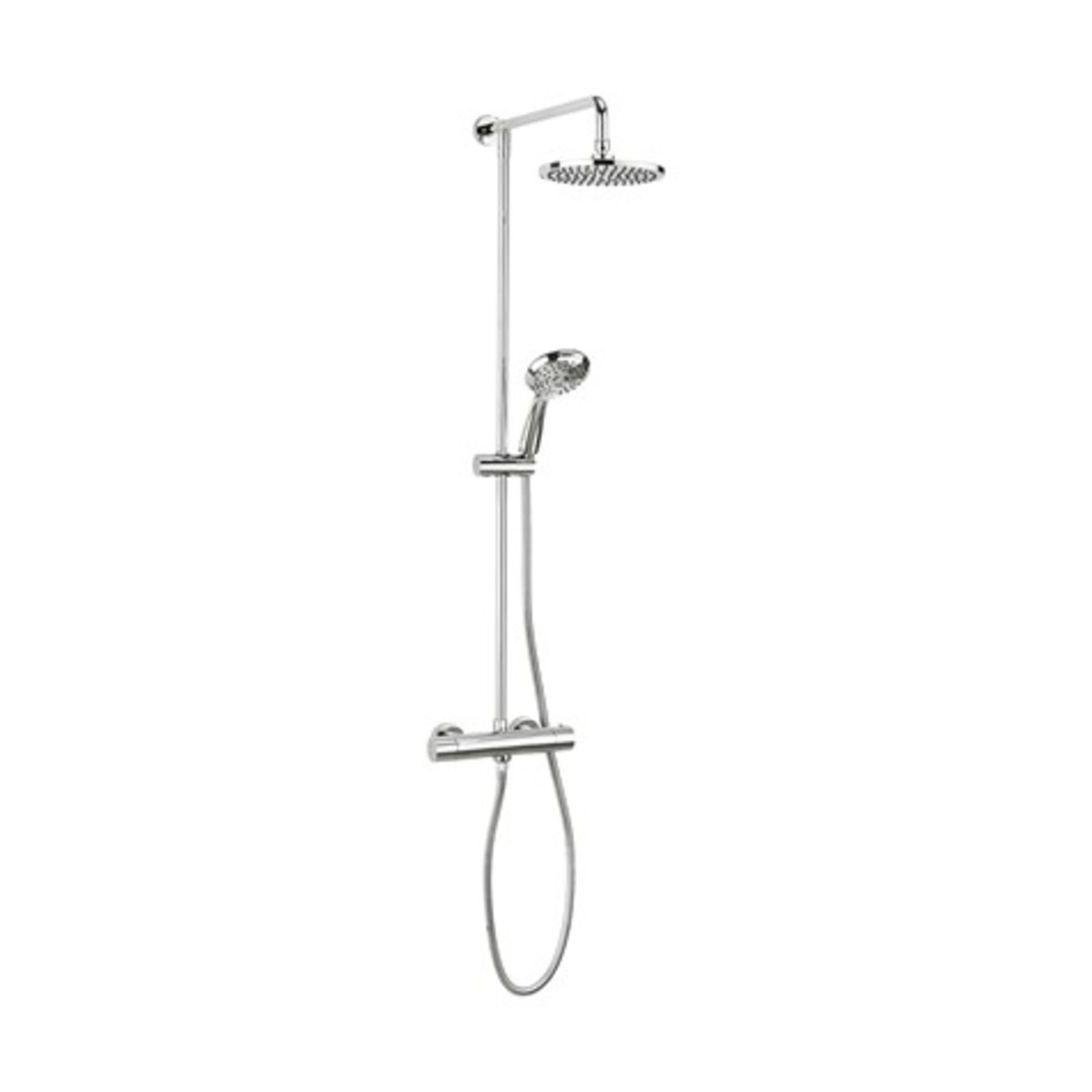 Fusion Multifunction Thermostatic Shower Valve with Fixed Head & Three Mode Shower Kit - Bild 2 aus 9