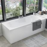 Scudo Waterproof 1700mm Front Bath Panel in Gloss White