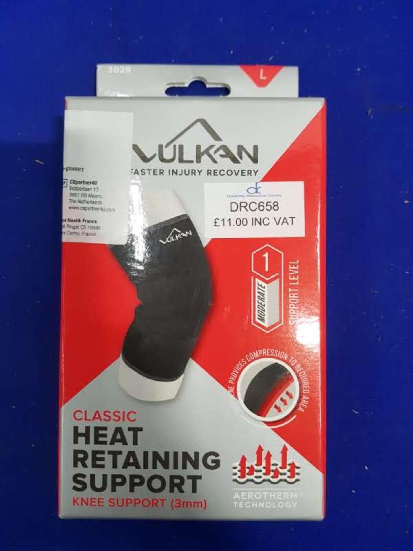 Vulkan Heat Retaining knee Support