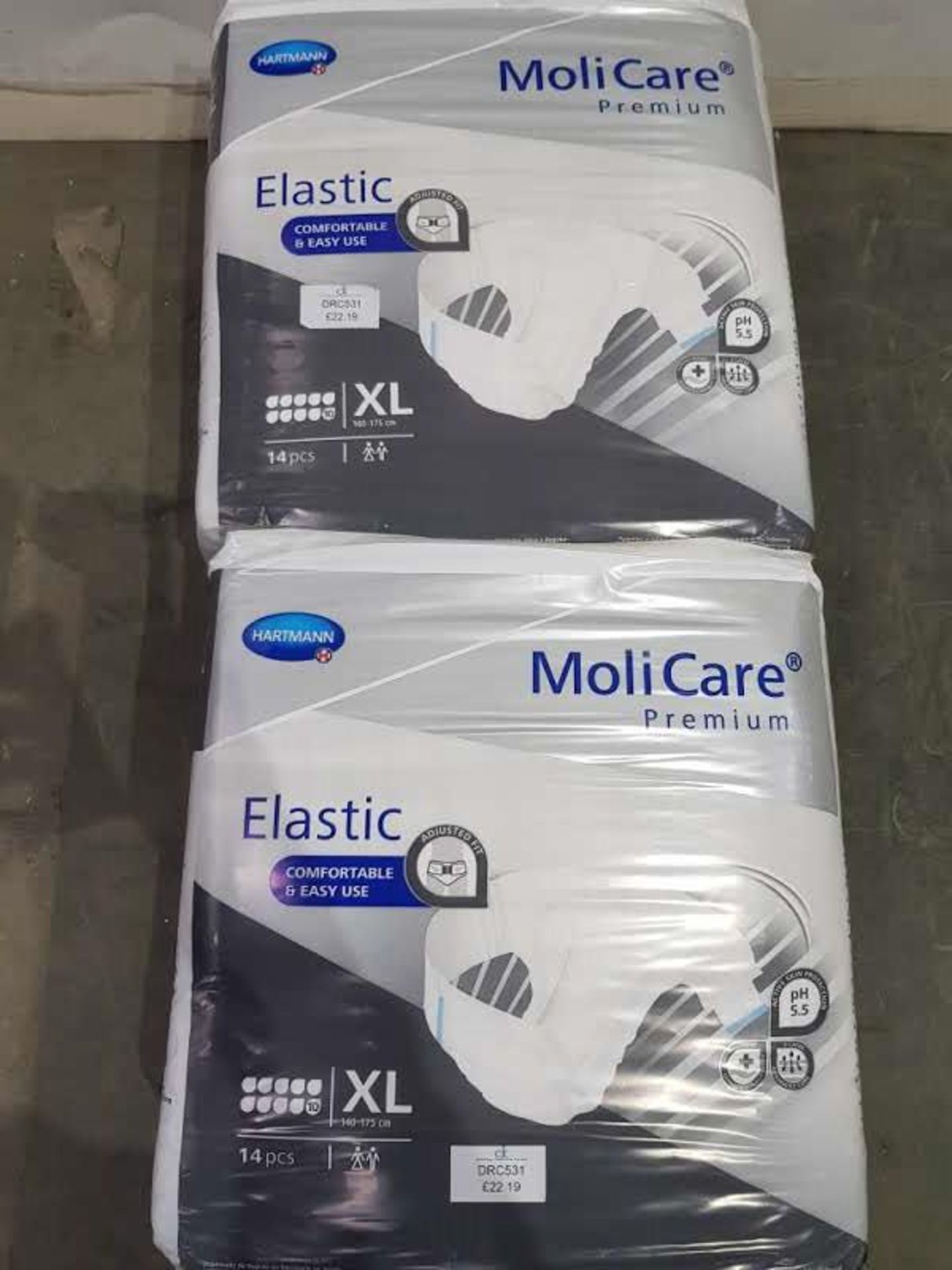 2x Packs Molicare Incontinence Briefs With Elastic Panels