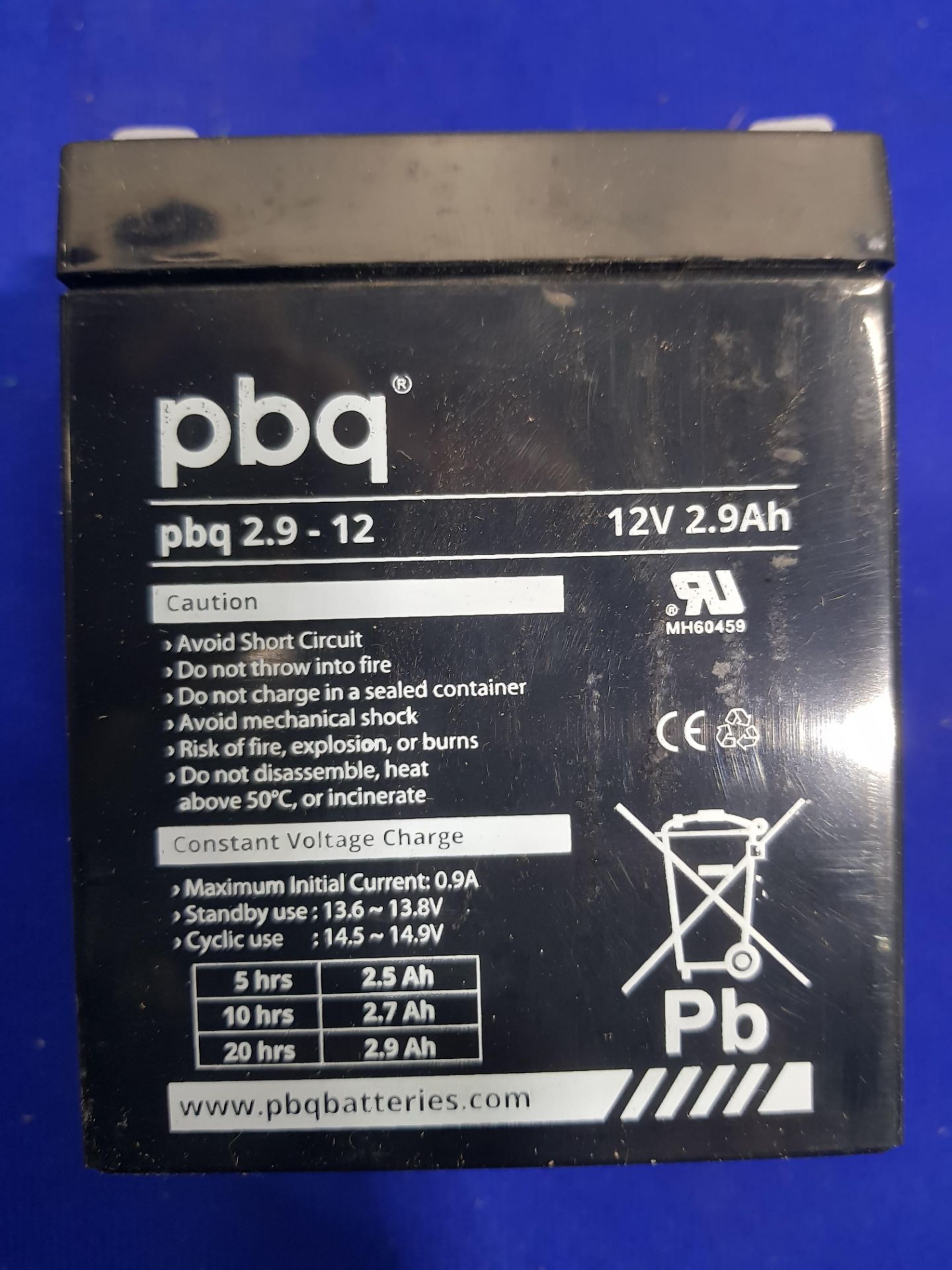 10X PBQ 12V Replacement Rechargeable Batteries - Image 2 of 4