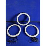 3 x USB LED Ring Lights