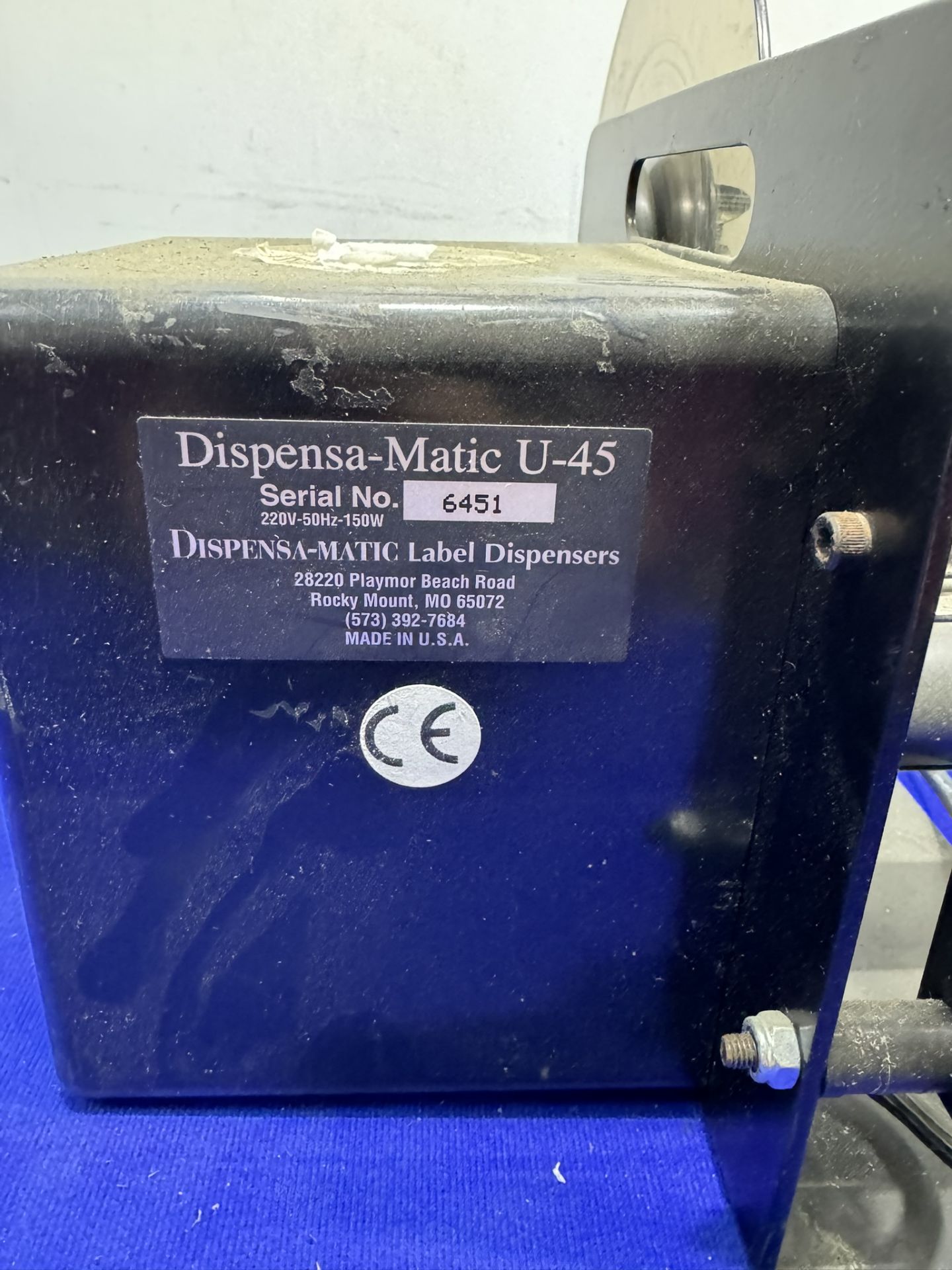 Dispensa-Matic U45 Electric Semi-Automatic Label Dispenser - Image 3 of 3