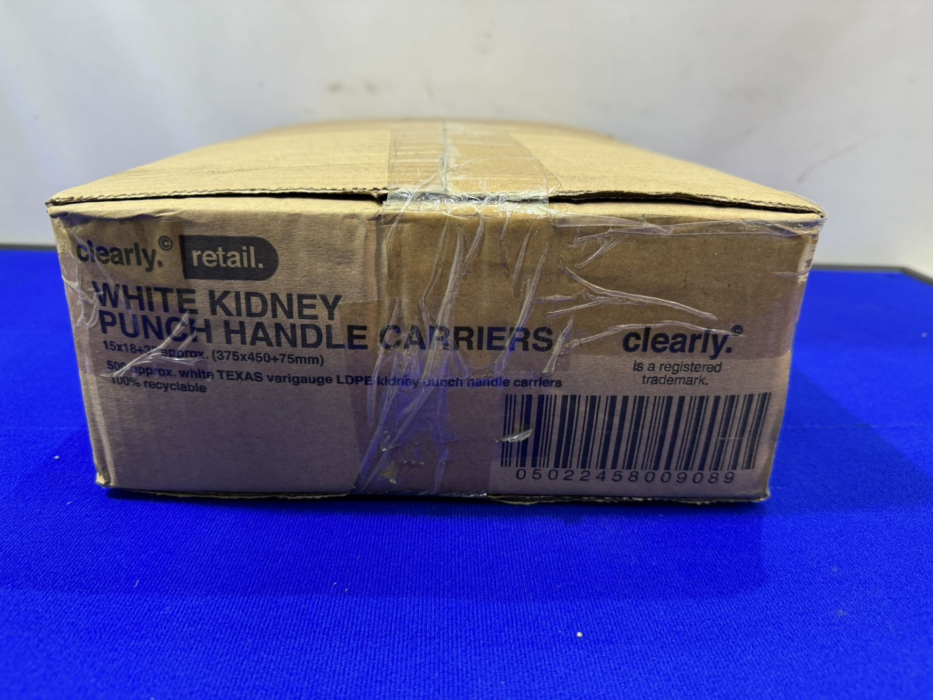 5 x Boxes Of Clearly Retail Clear Kidney Carrier Bags - Image 2 of 4