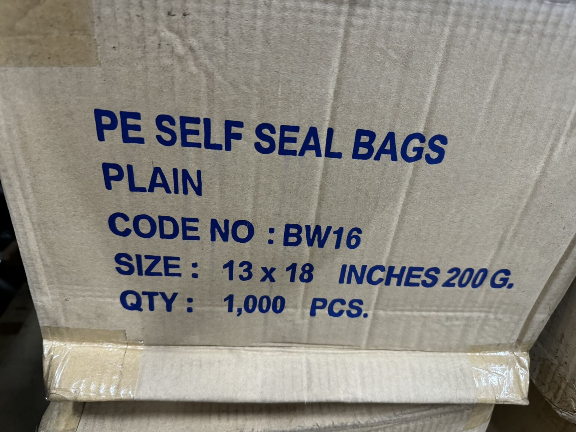 5 x Boxes Of Unbranded Plain Self Seal Bags | 13 x 18 inch - Image 3 of 6