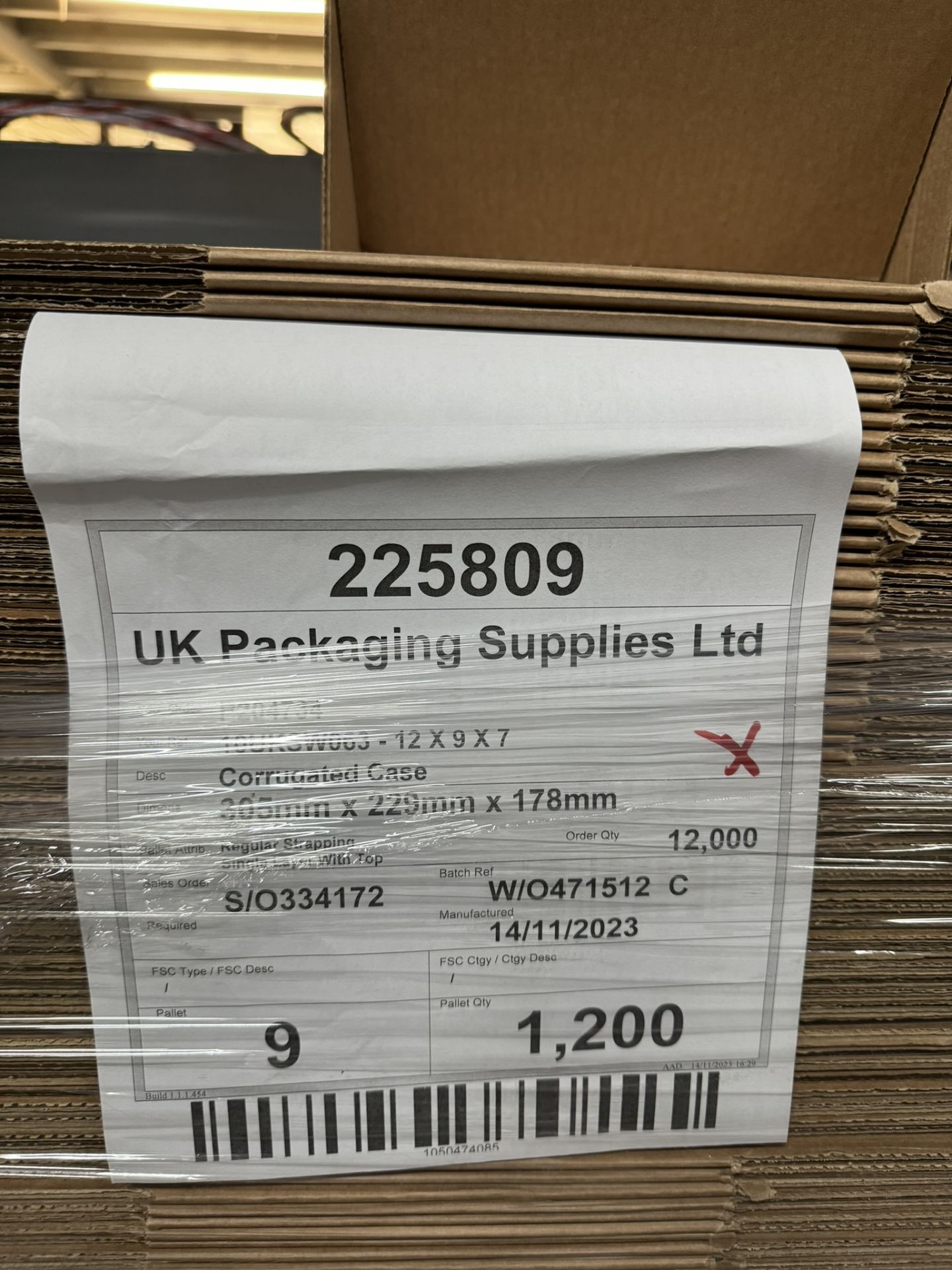 750 x UK Packaging Supplies Single Wall Cardboard Boxes | 305 x 229 x 178MM - Image 6 of 6