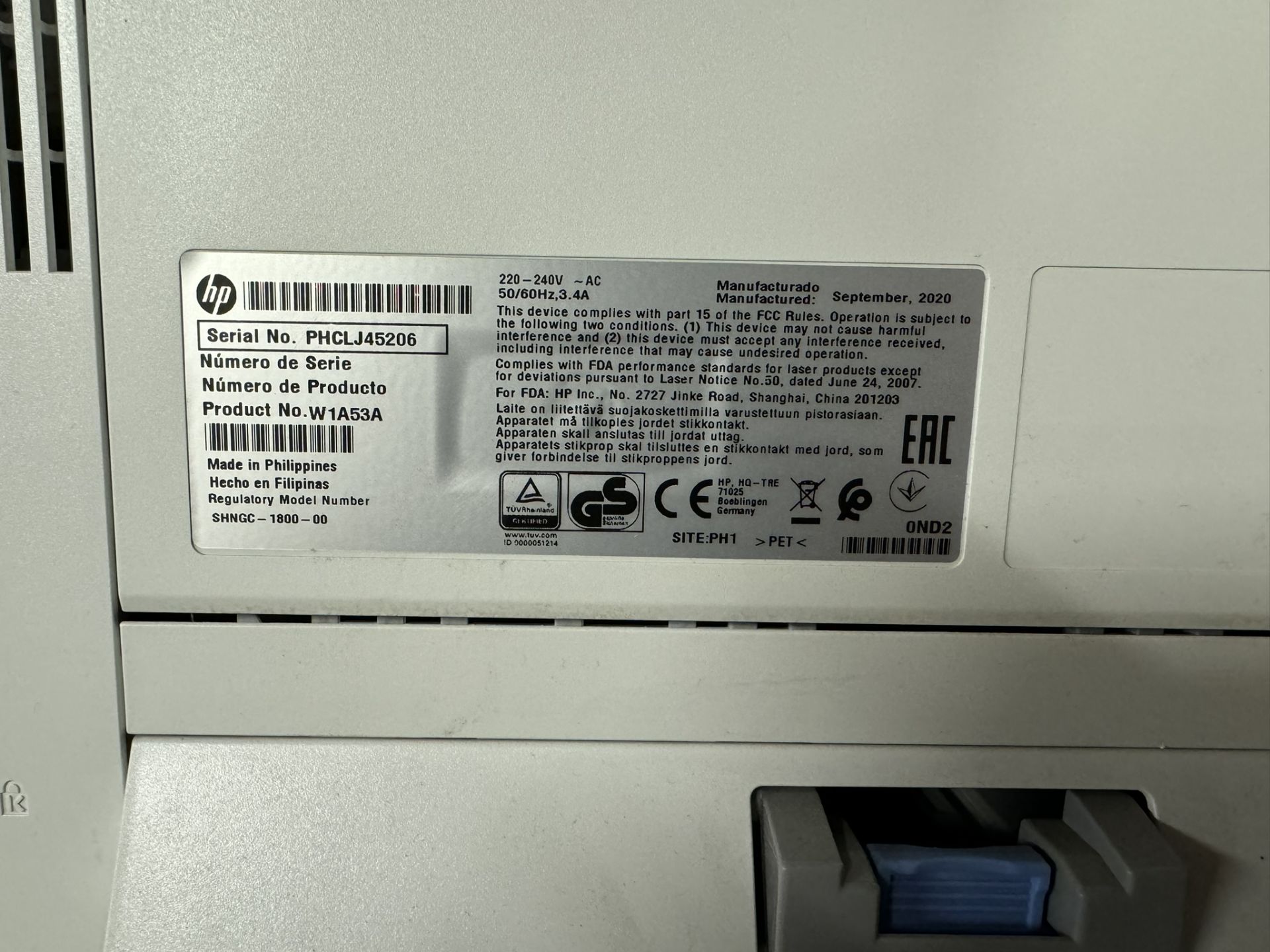 HP LaserJet Pro M404DN A4 Mono Laser Printer - Image 5 of 5