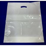4 x Boxes Of Unbranded Plain White Carrier Bags