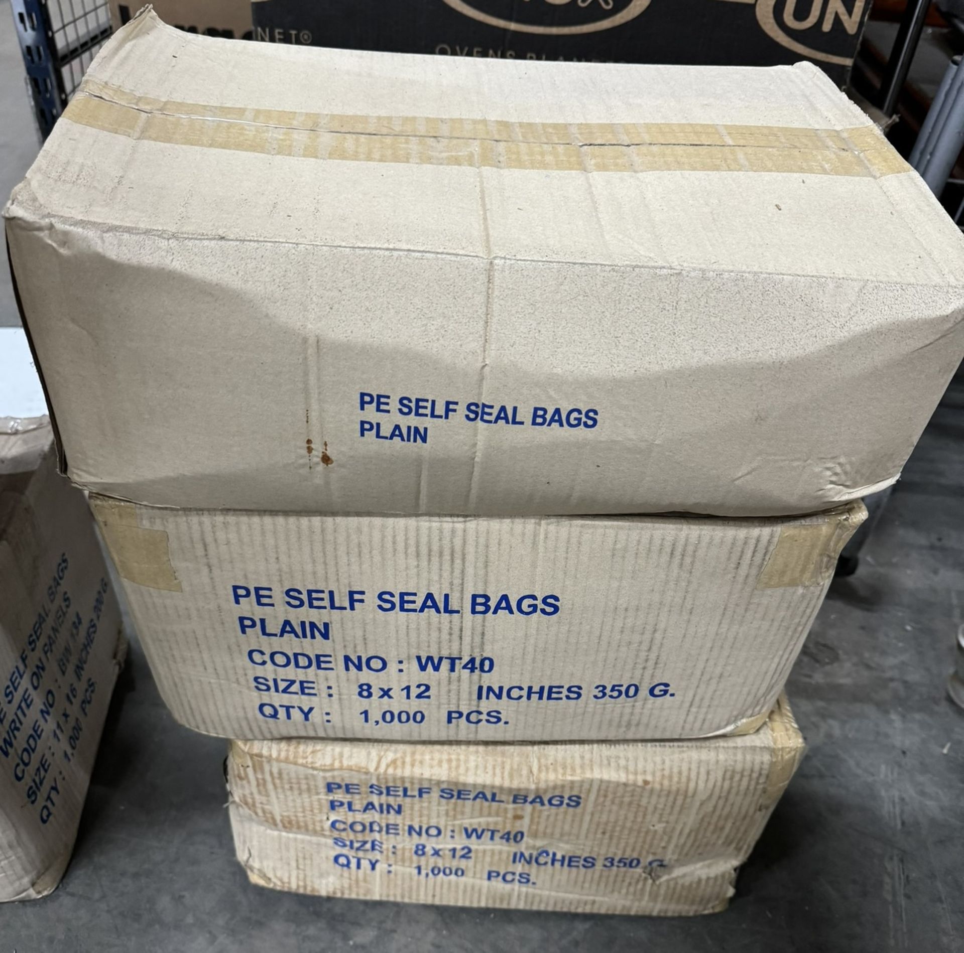 3 x Boxes Of Unbranded Plain Self Seal Bags - As Pictured