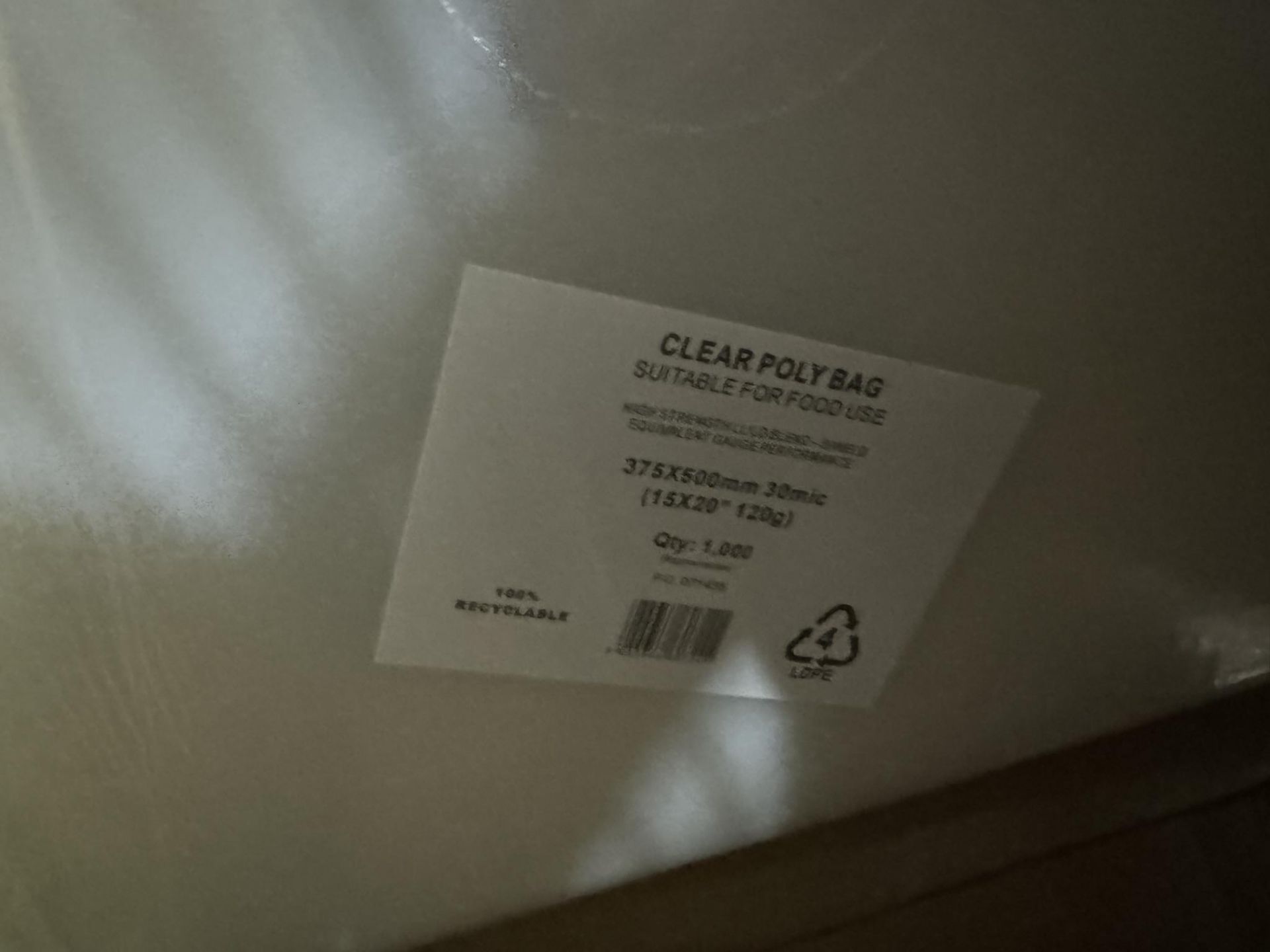 Approx 2,000 x Unbranded Clear Poly Bags | 15 x 20 inch - Image 4 of 4