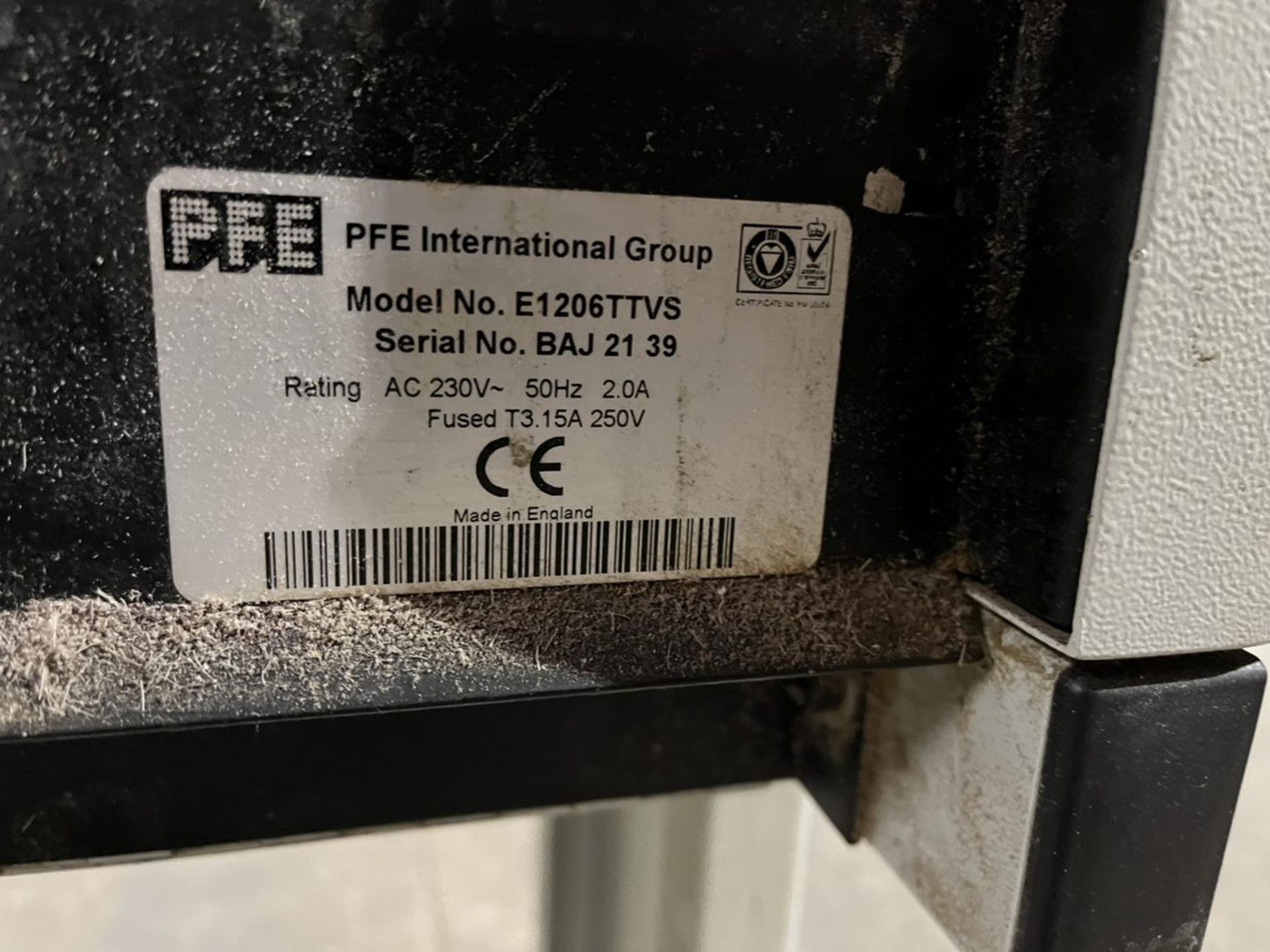 PFE International Splitting Machine | E1206TTVS - Image 4 of 4