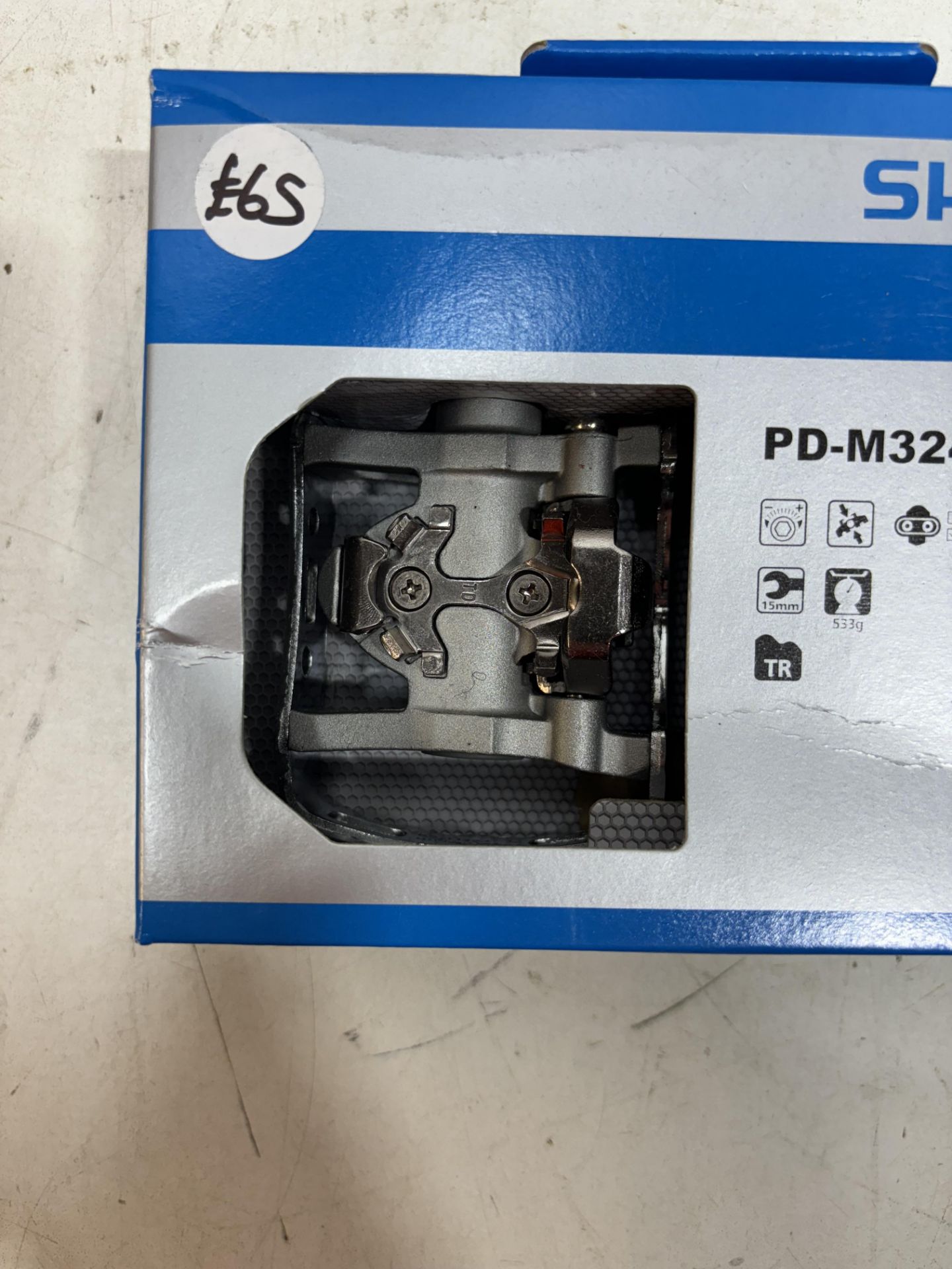 Shimano PD-M324 SPD Pedals, silver - Image 6 of 6