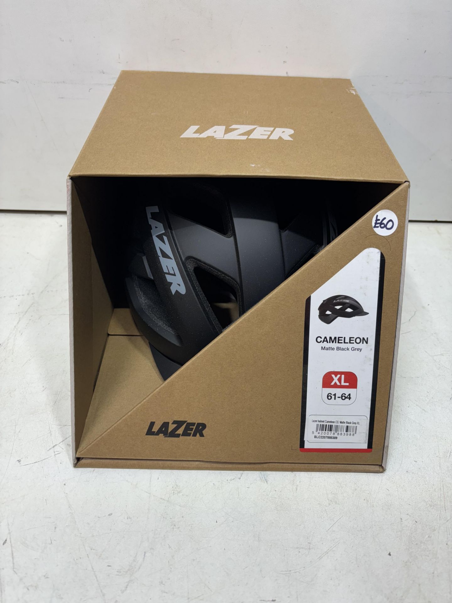 LAZER Cameleon Helmet, Size XL (61-64cm) - Matte Black/Grey - Image 2 of 3